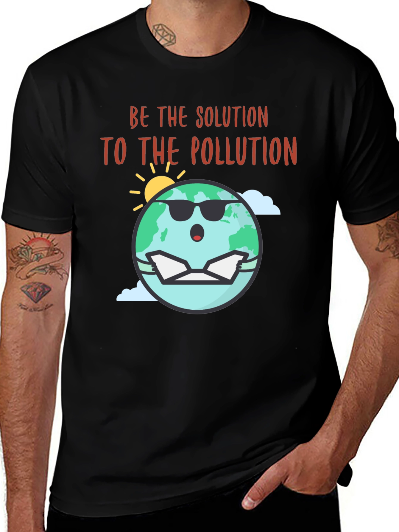 Eco-Friendly Be The Solution Graphic Tee