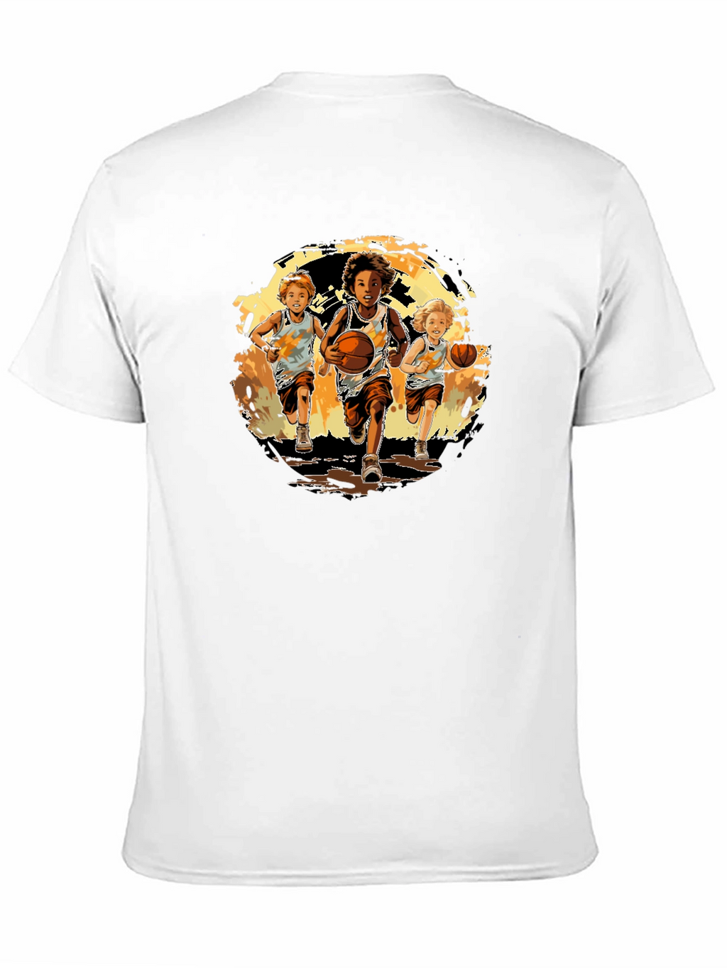 Boys Basketball Run Graphic T-Shirt