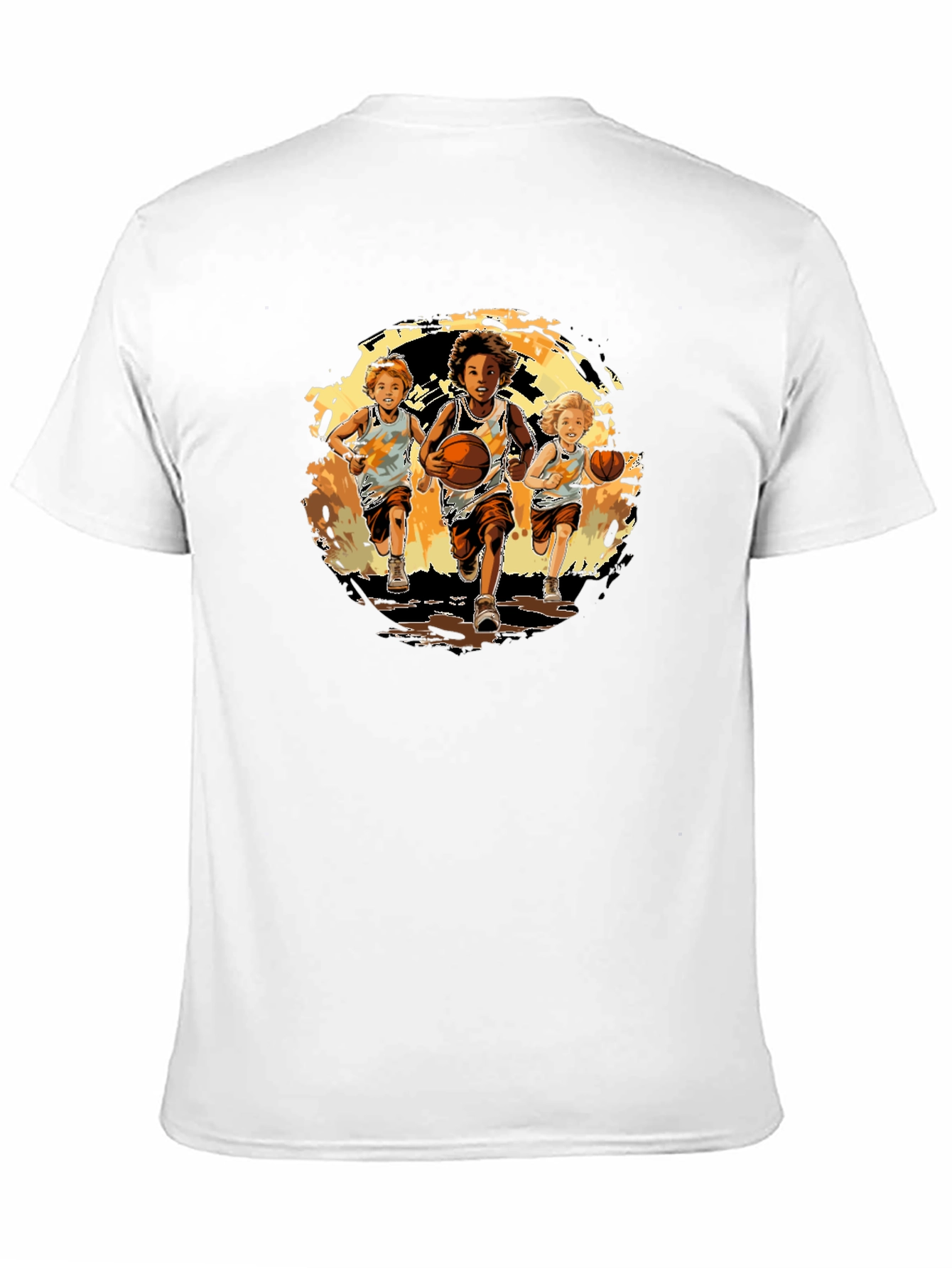 Boys Basketball Run Graphic T-Shirt