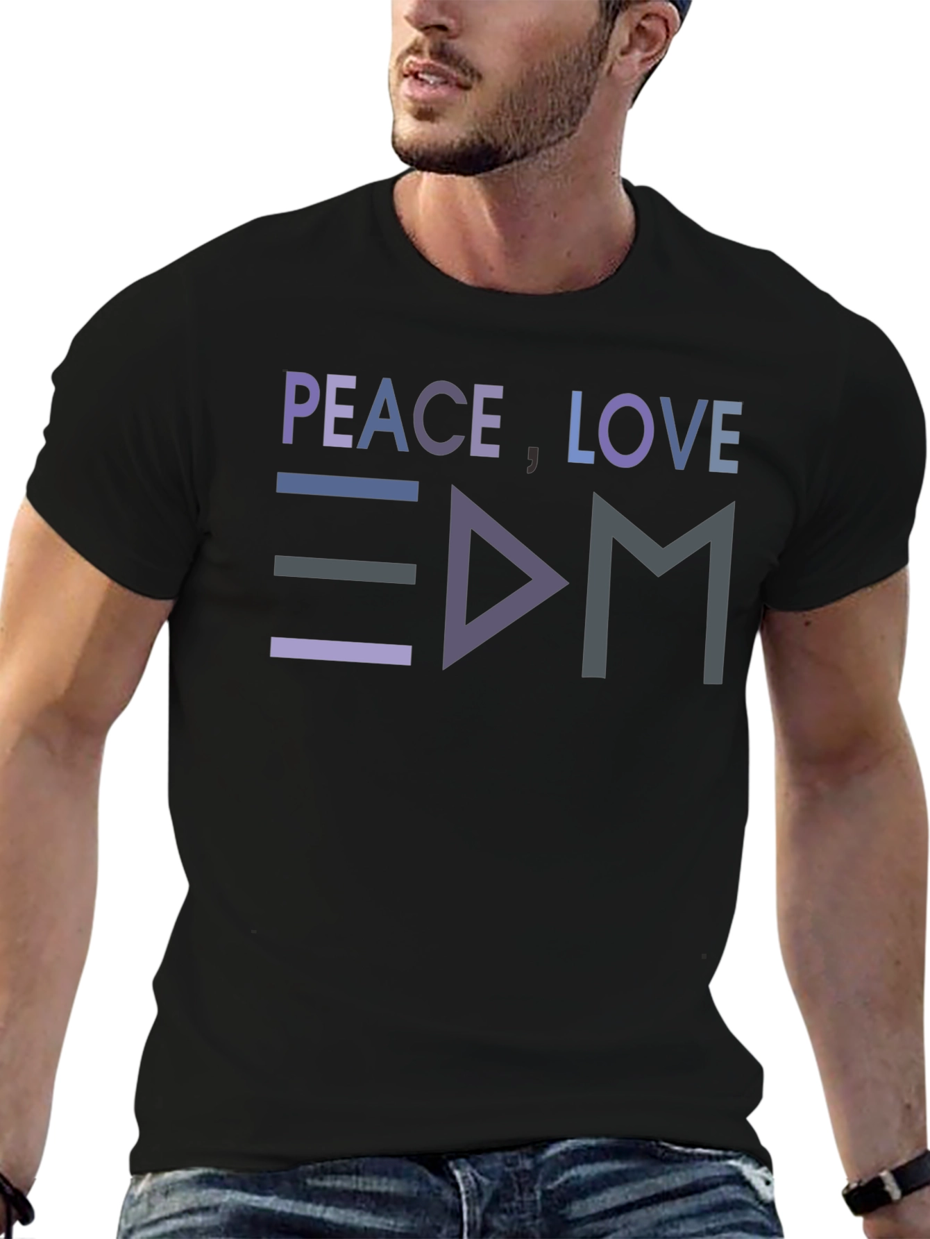Peace Love EDM T-Shirt - Music Festival Rave Apparel