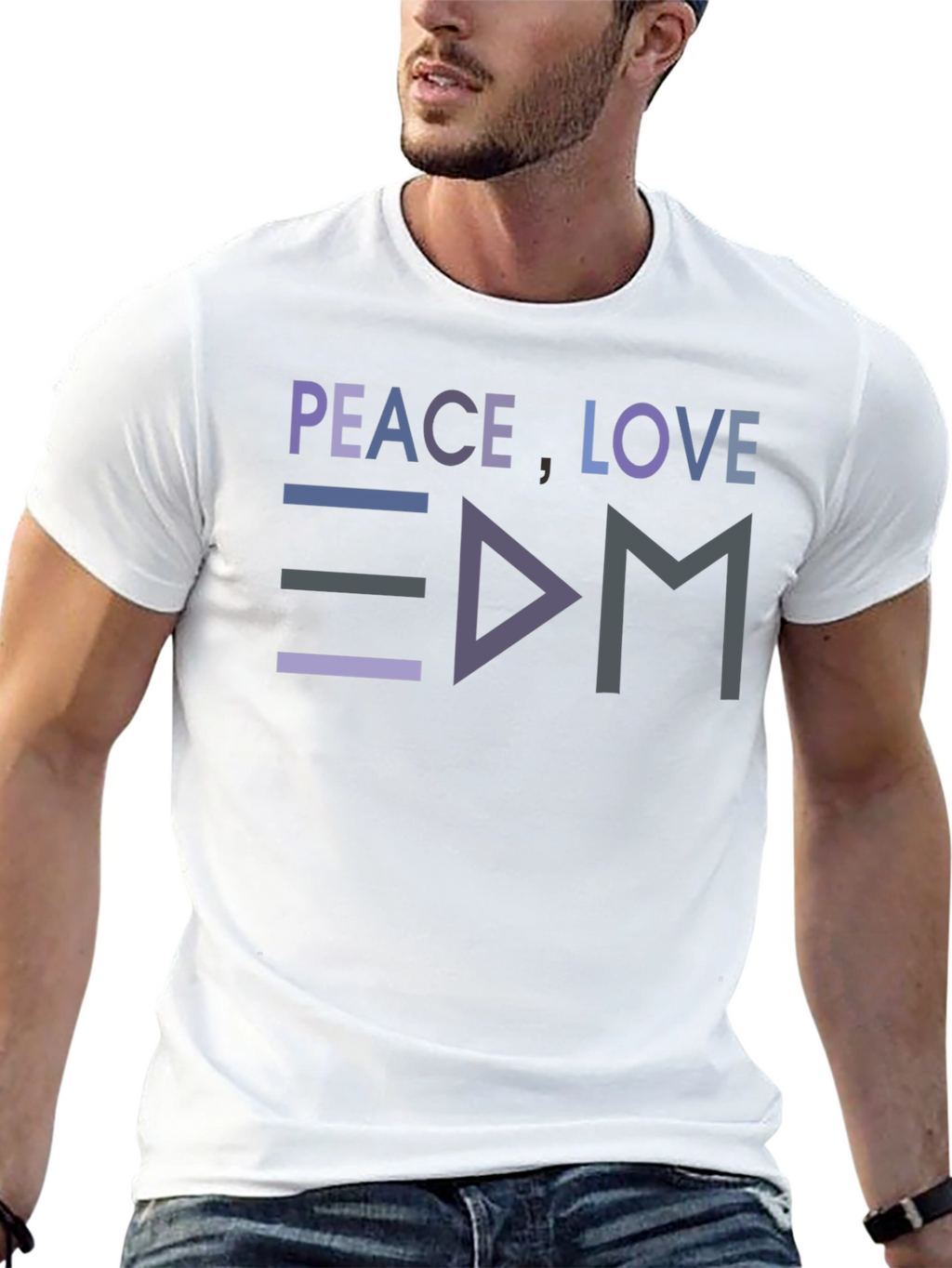 Peace Love EDM T-Shirt - Music Festival Rave Apparel