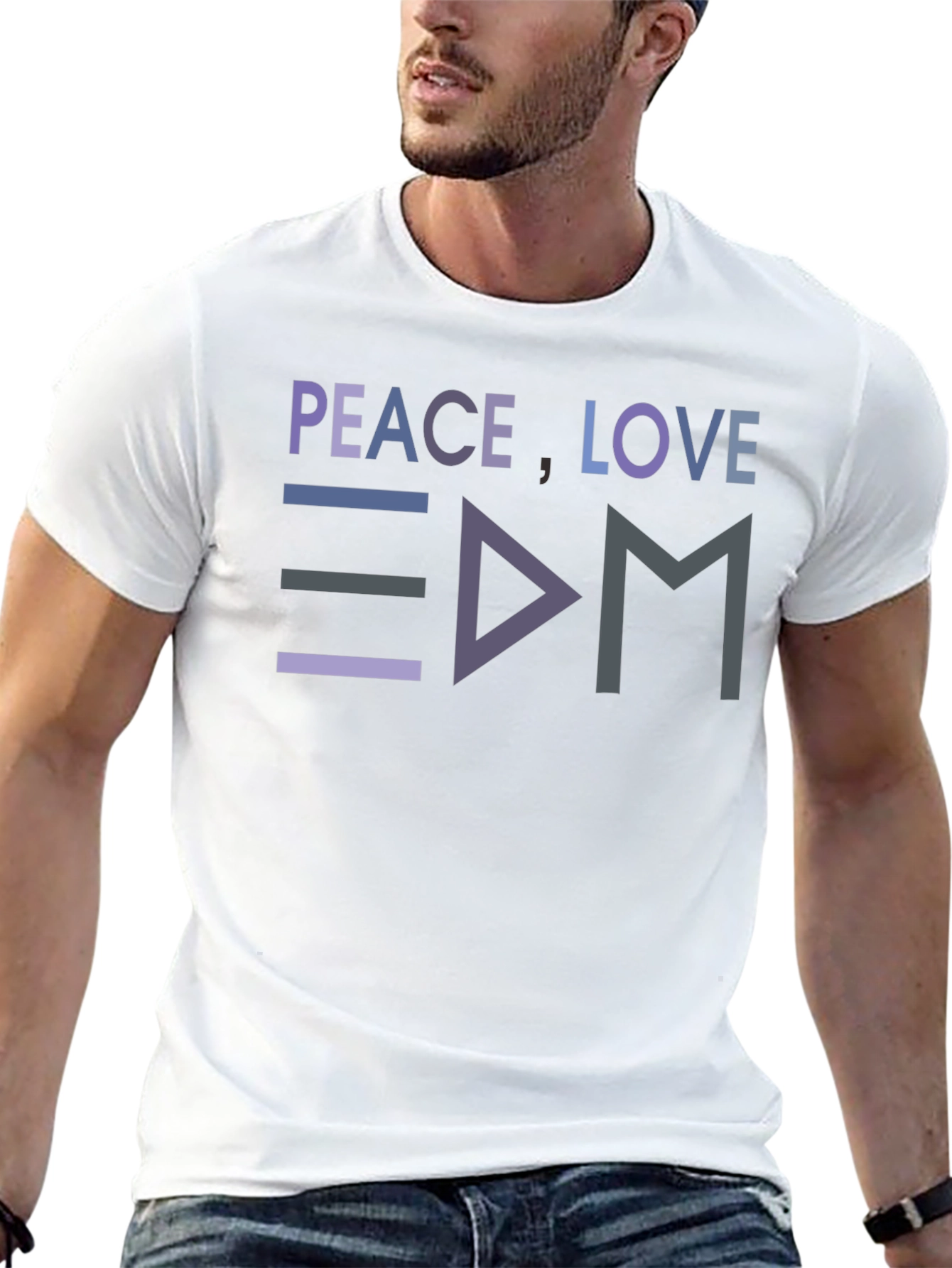 Peace Love EDM T-Shirt - Music Festival Rave Apparel