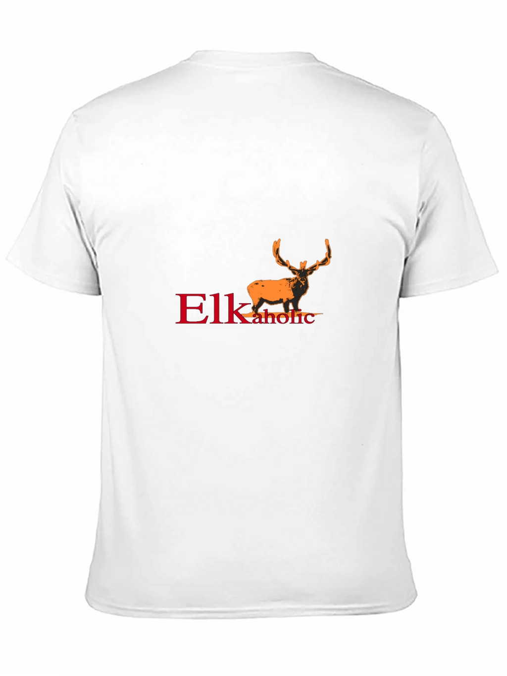 Elkaholic Black T-Shirt - Unique Elk Design