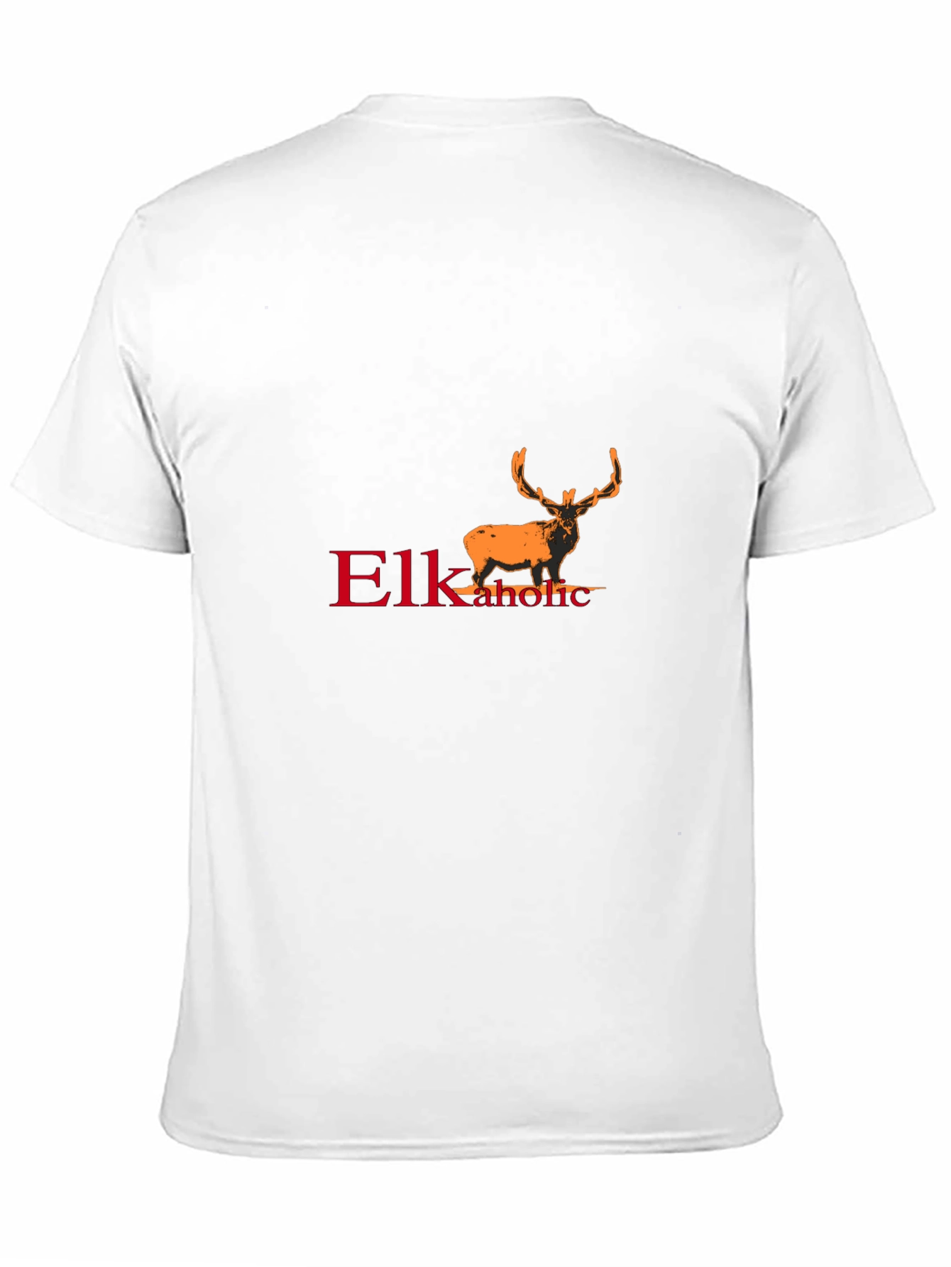 Elkaholic Black T-Shirt - Unique Elk Design