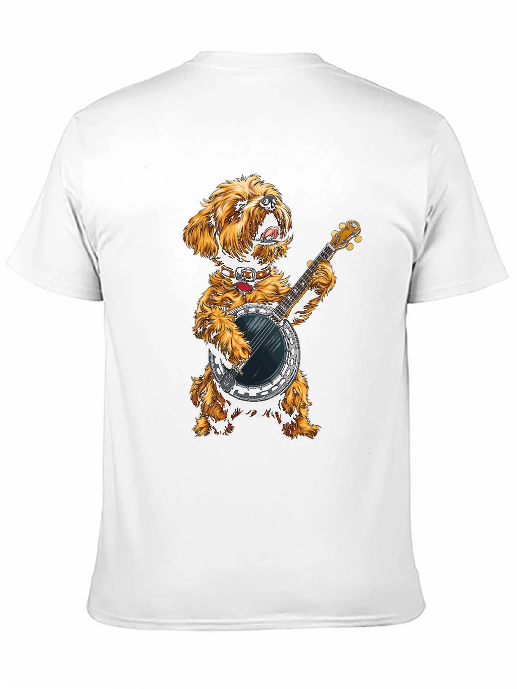 Dog Playing Banjo Graphic Tee