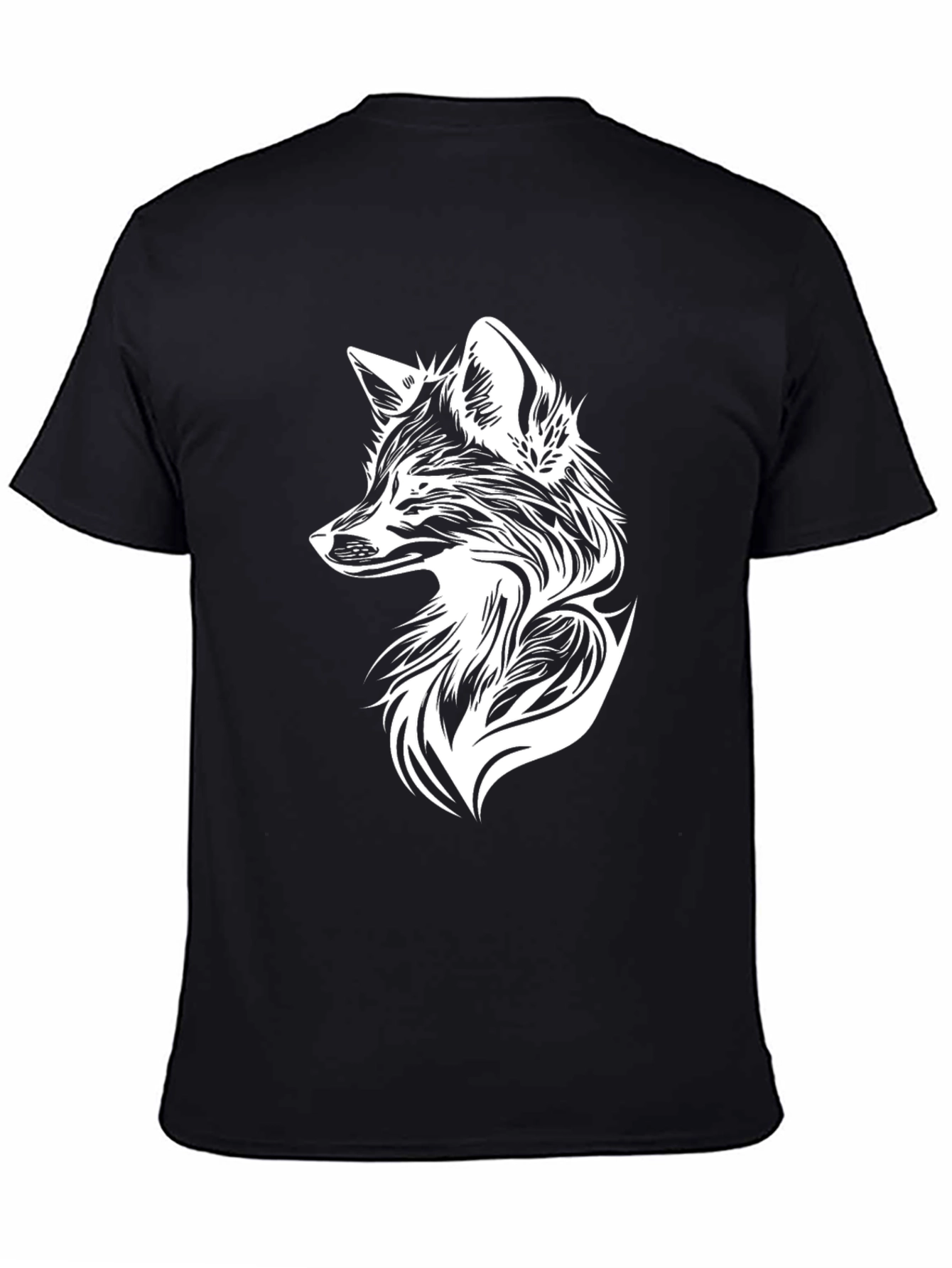 Fox Graphic Tee - Black Short Sleeve Shirt