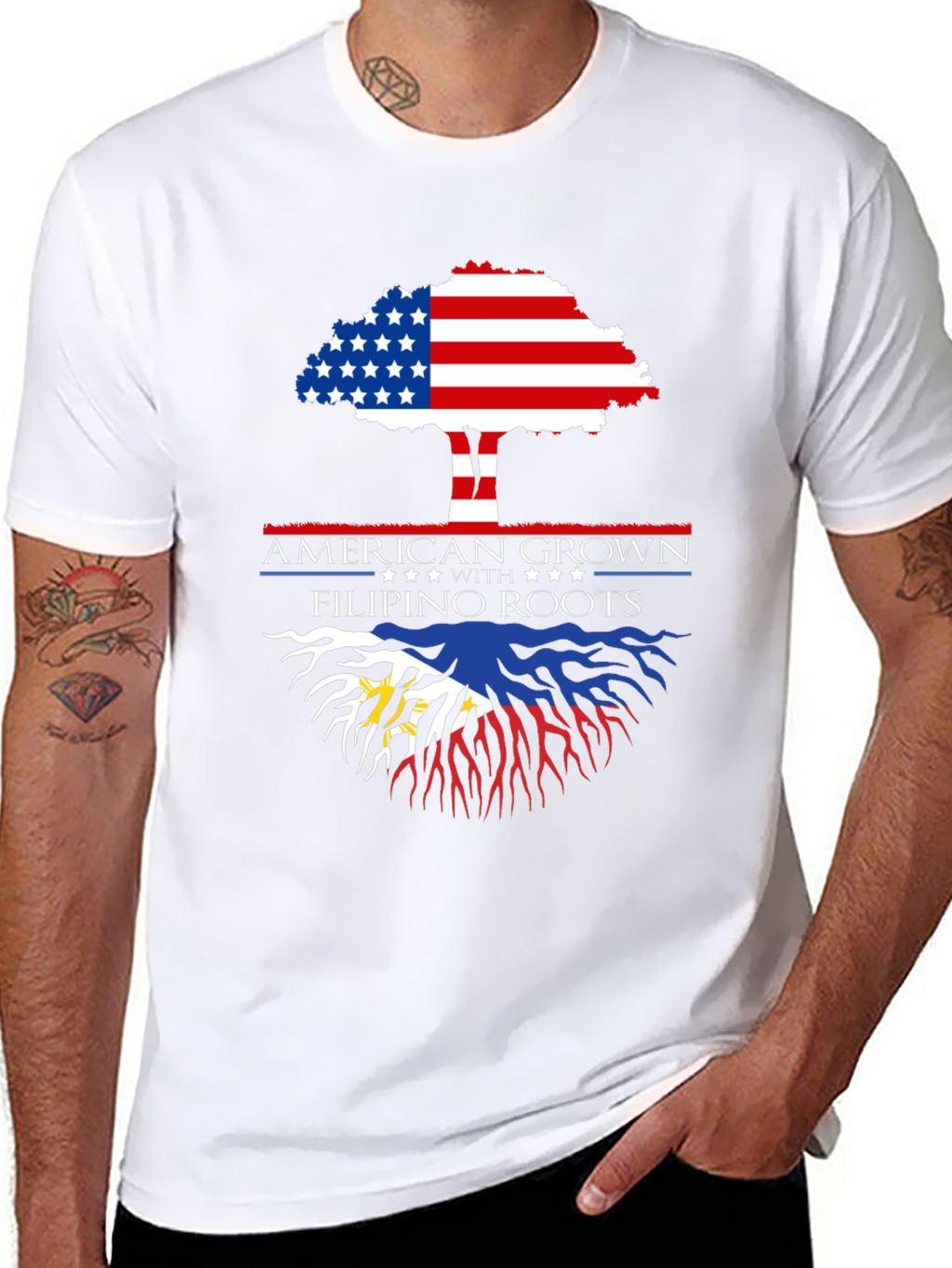 American Grown with Filipino Roots T-Shirt