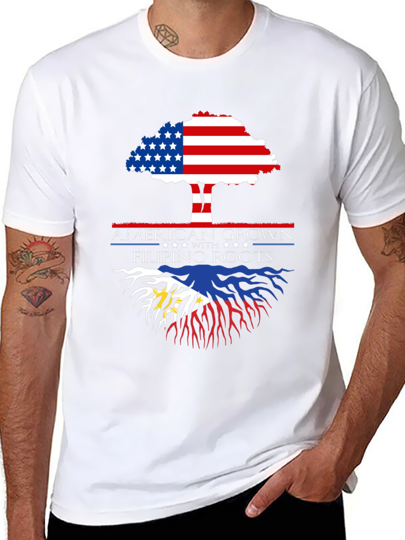 American Grown with Filipino Roots T-Shirt