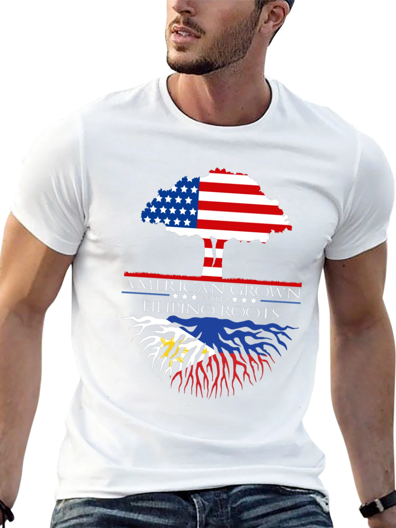 American Grown with Filipino Roots T-Shirt
