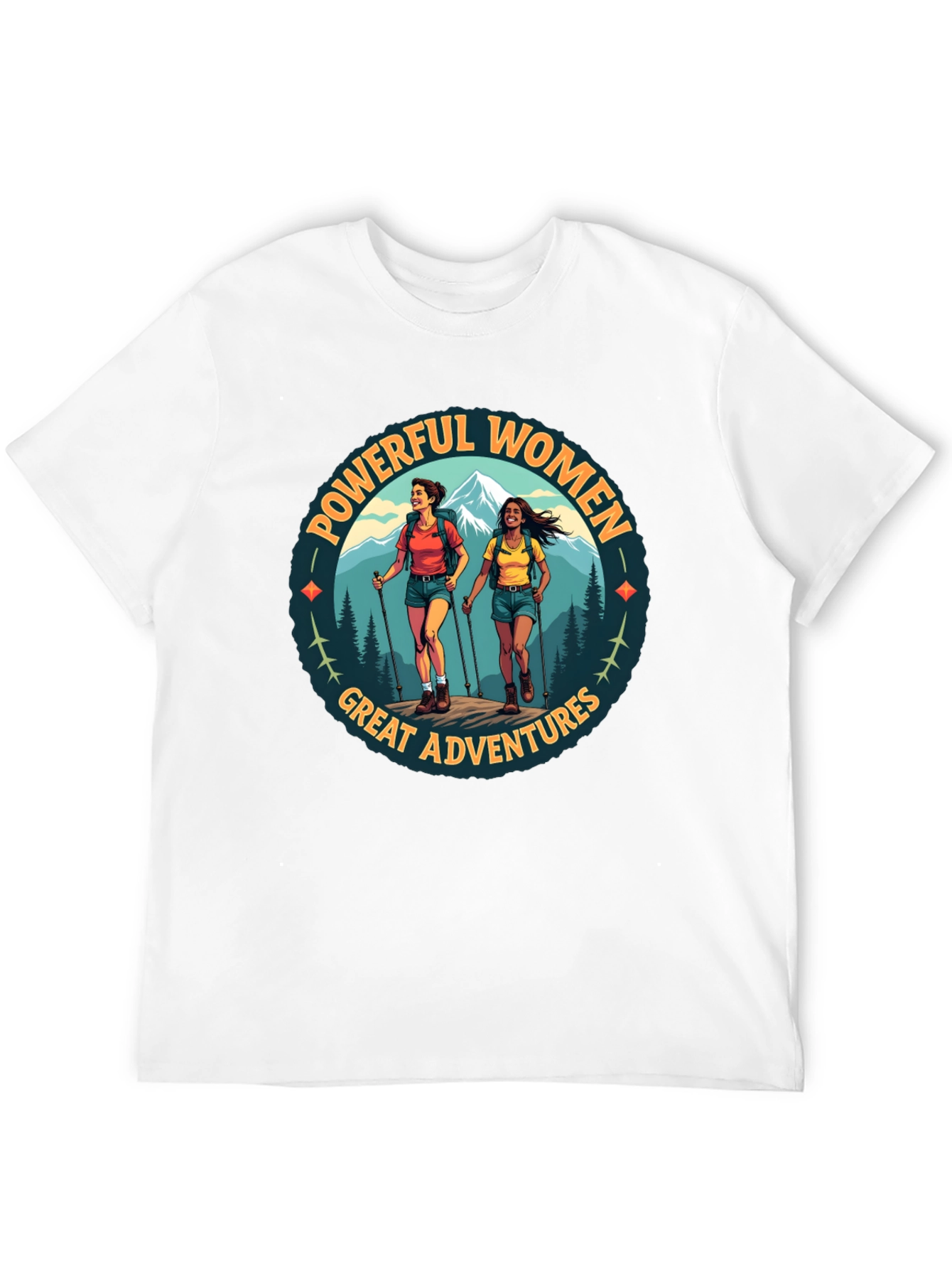 Powerful Women Great Adventures Hiking T-Shirt