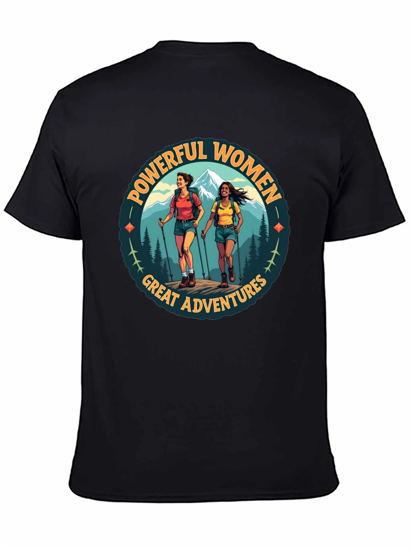 Powerful Women Great Adventures Hiking T-Shirt