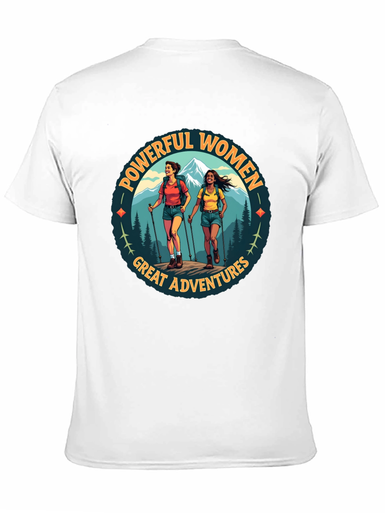 Powerful Women Great Adventures Hiking T-Shirt