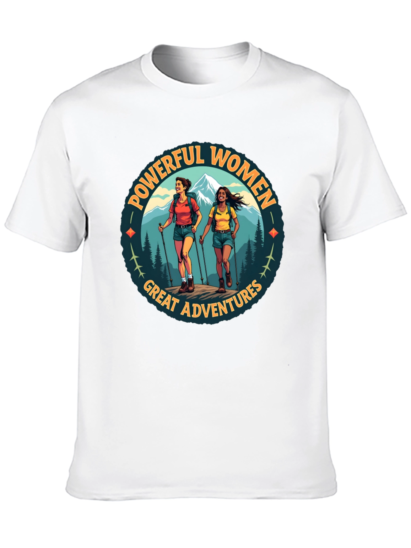 Powerful Women Great Adventures Hiking T-Shirt