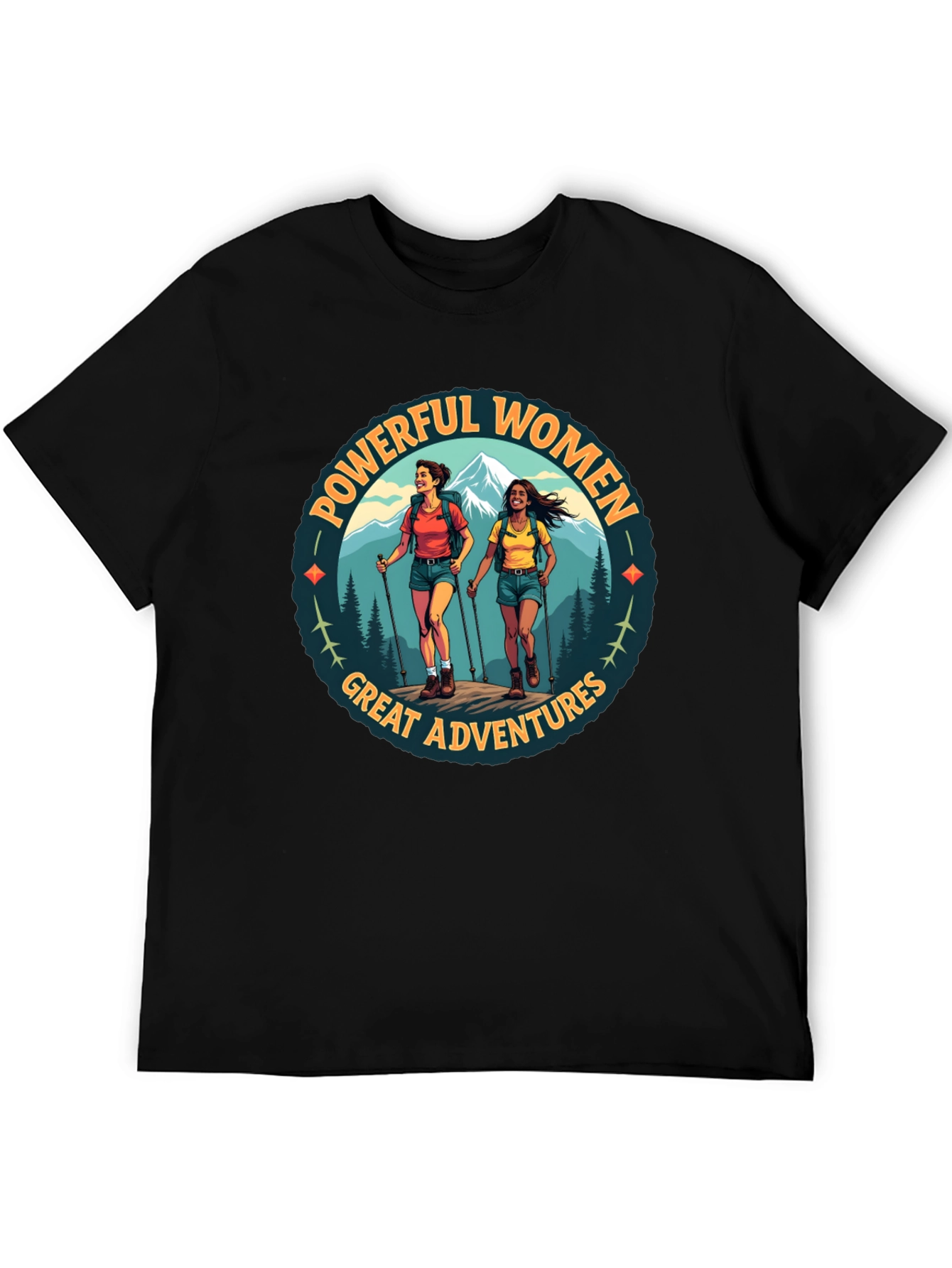 Powerful Women Great Adventures Hiking T-Shirt