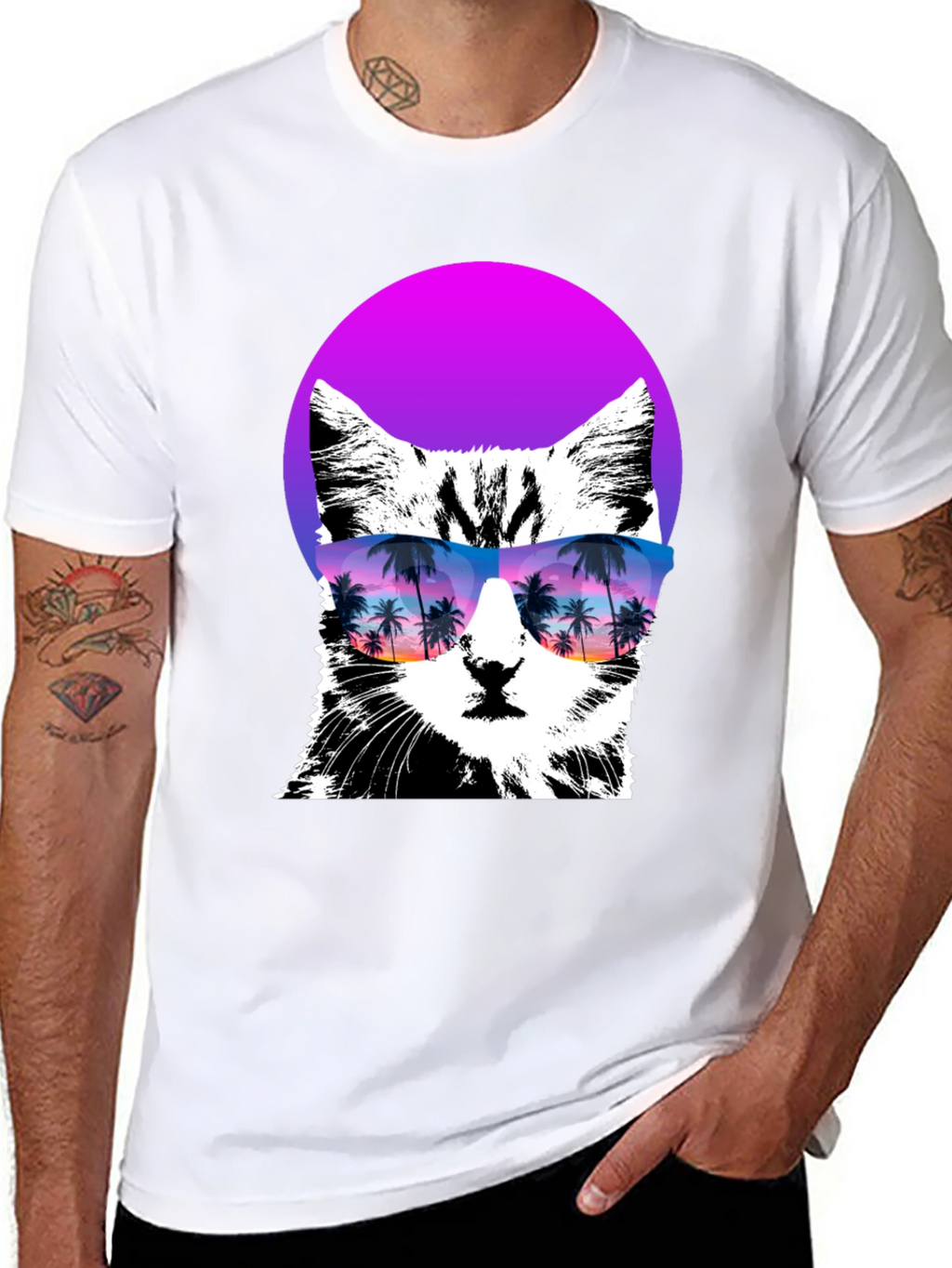 Cool Cat T-Shirt with Sunglasses