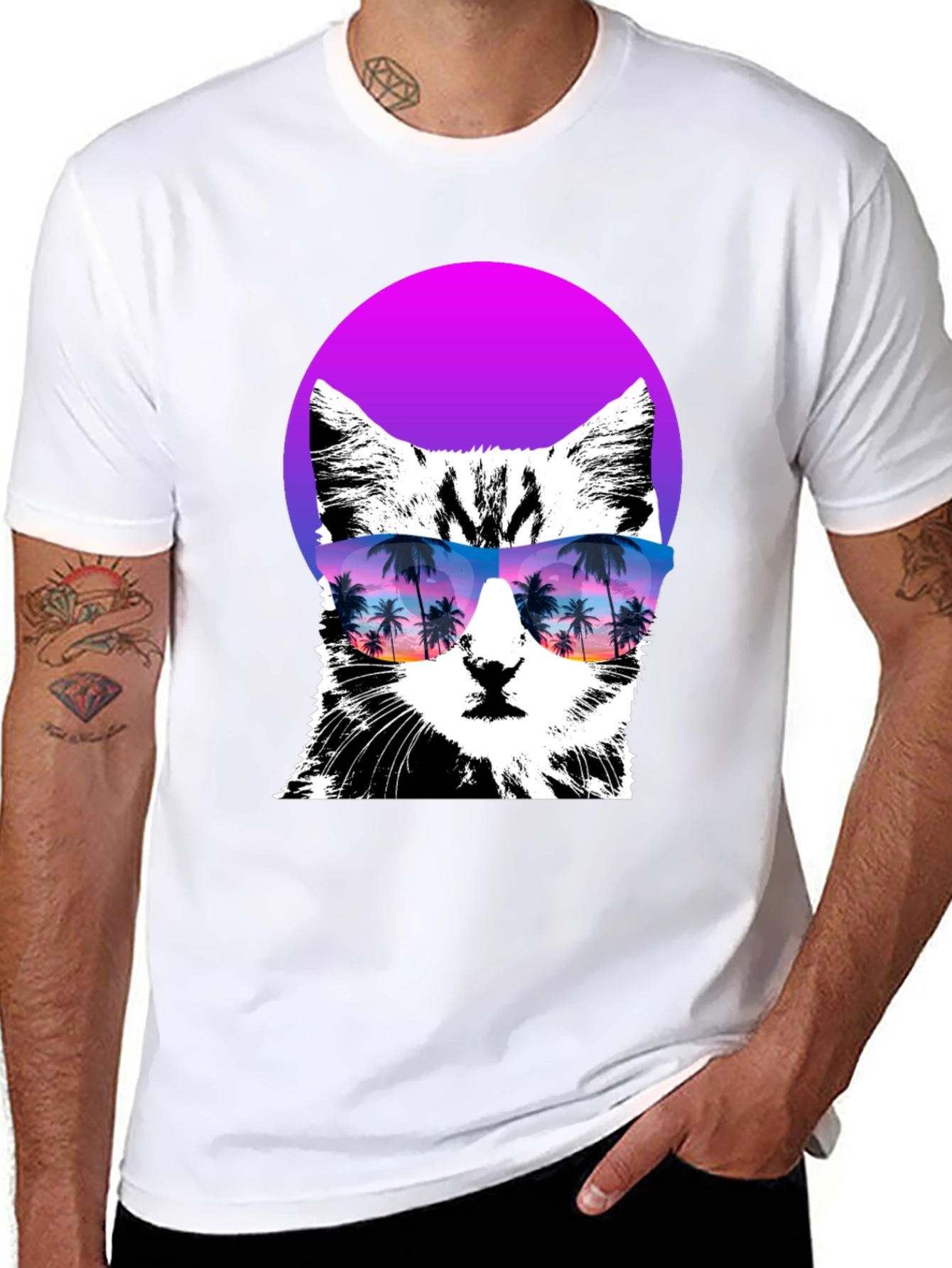 Cool Cat T-Shirt with Sunglasses