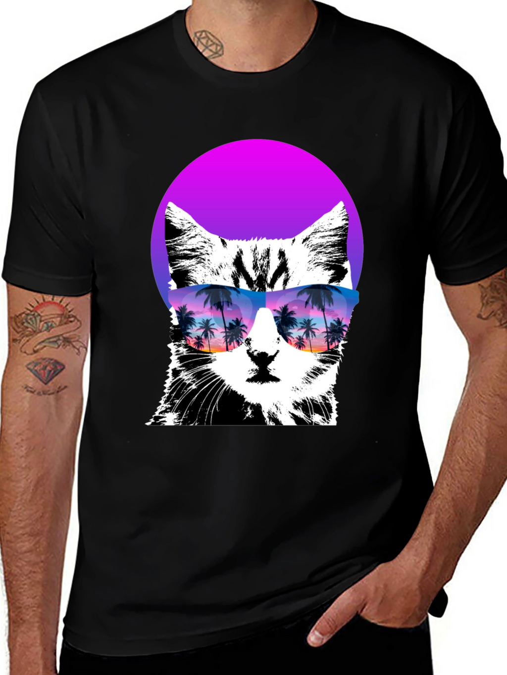 Cool Cat T-Shirt with Sunglasses