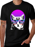 Cool Cat T-Shirt with Sunglasses