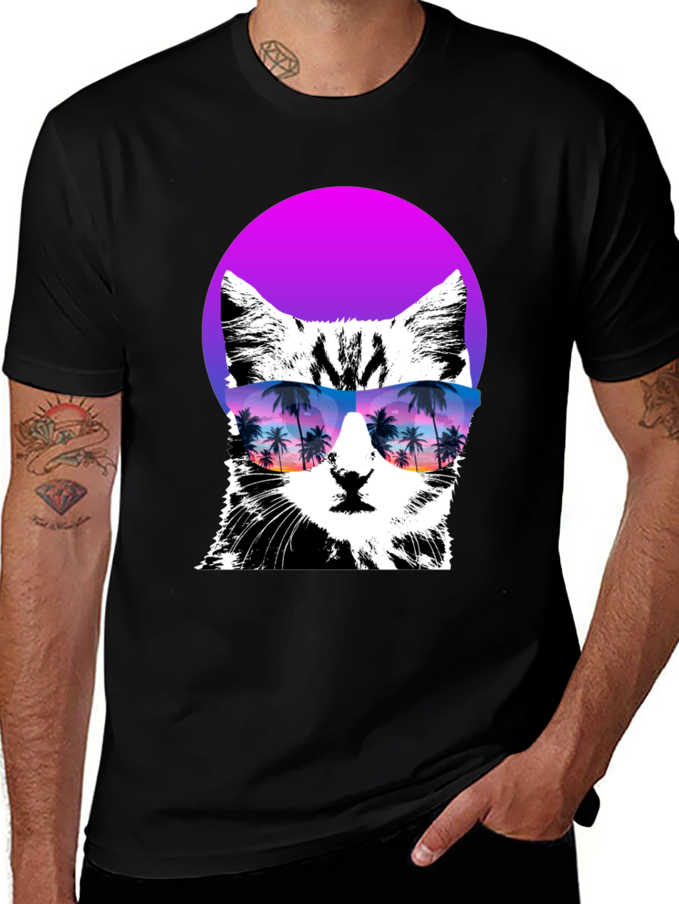 Cool Cat T-Shirt with Sunglasses