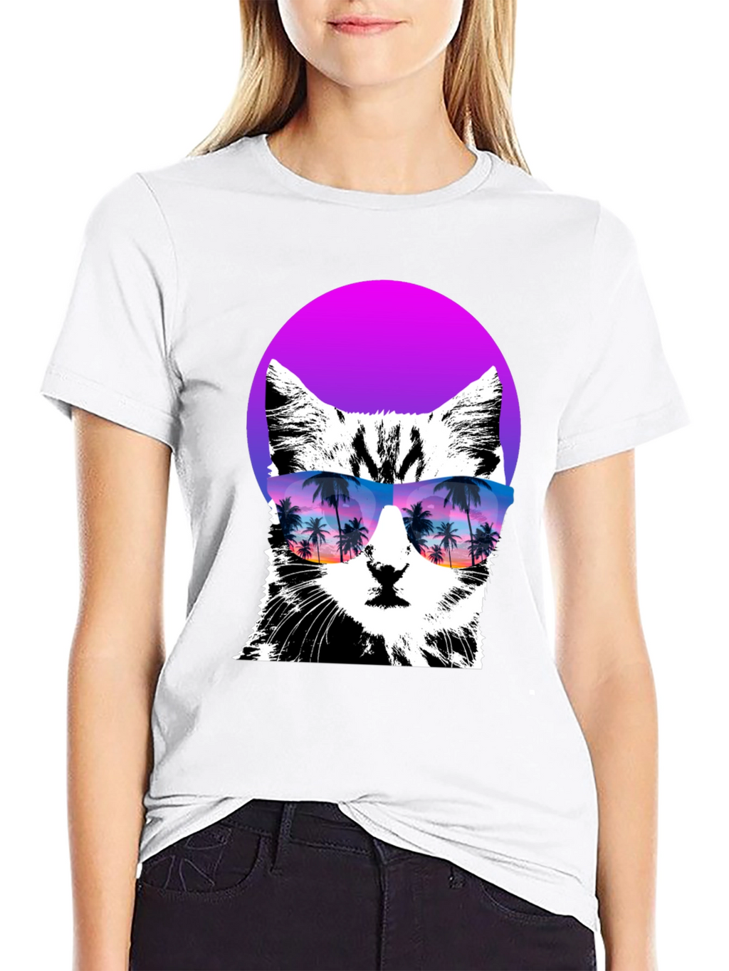 Cool Cat T-Shirt with Sunglasses