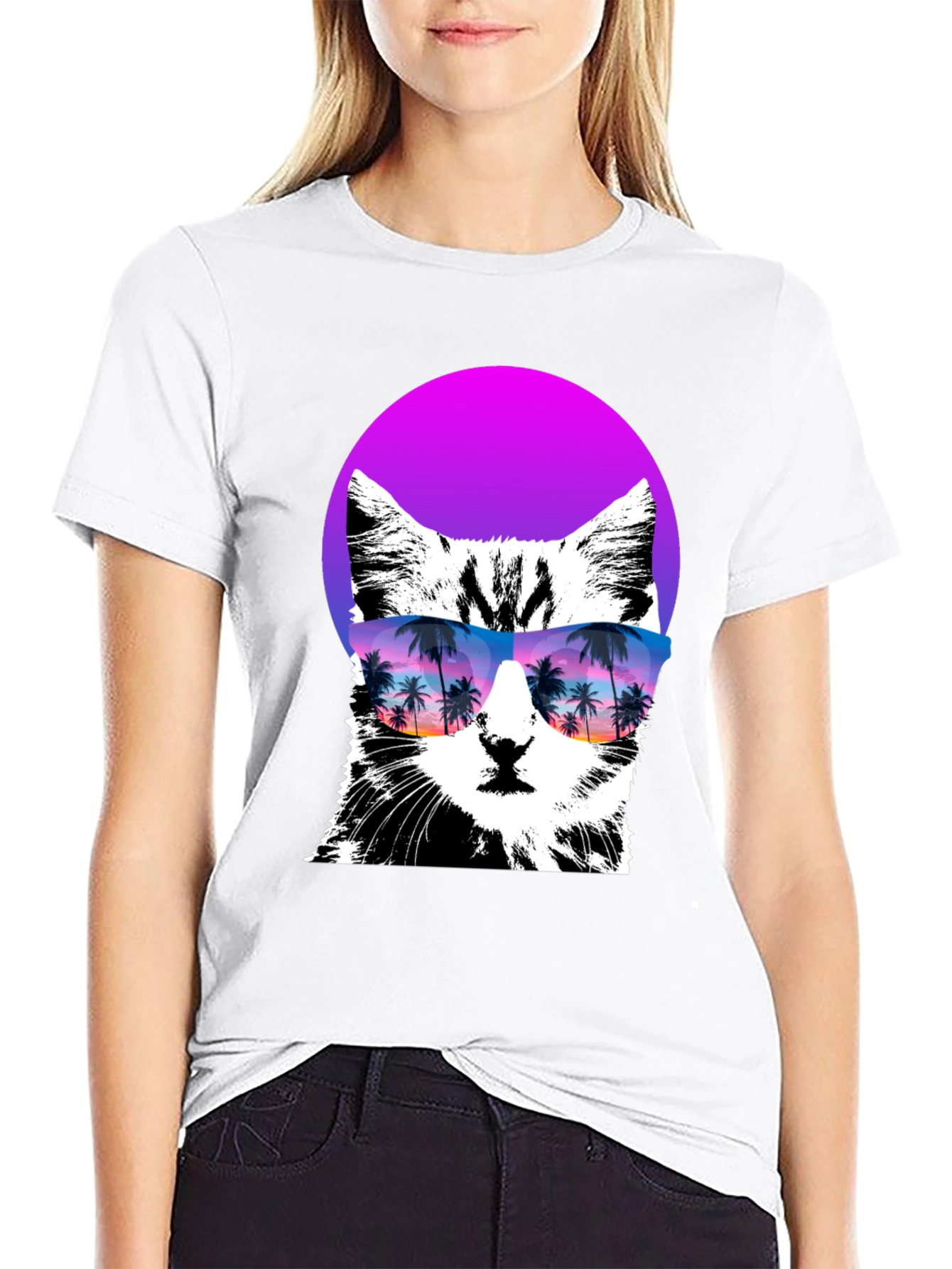Cool Cat T-Shirt with Sunglasses