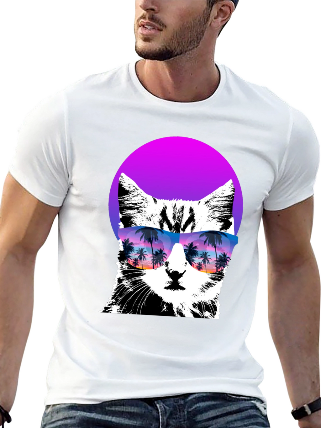 Cool Cat T-Shirt with Sunglasses