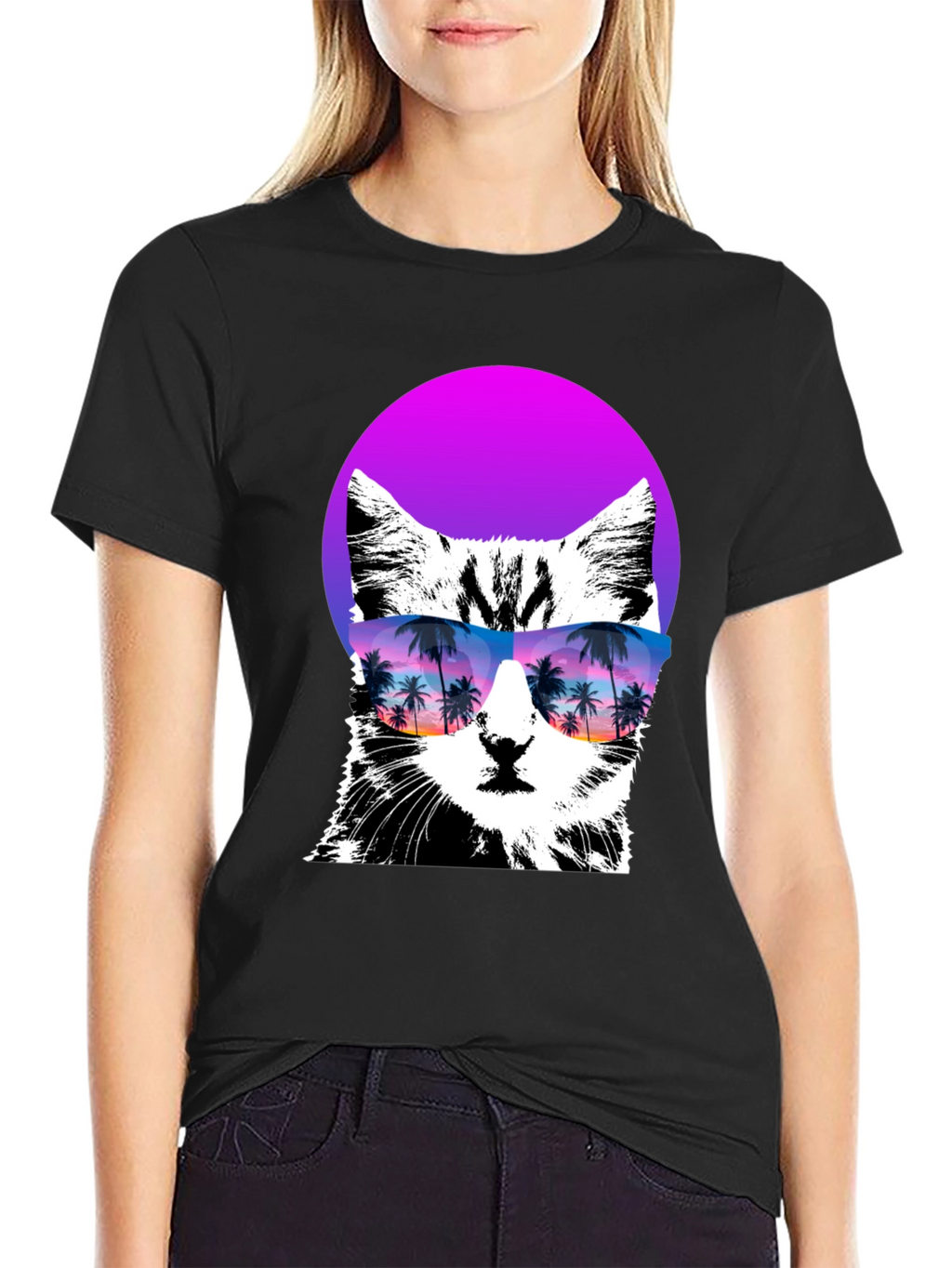 Cool Cat T-Shirt with Sunglasses