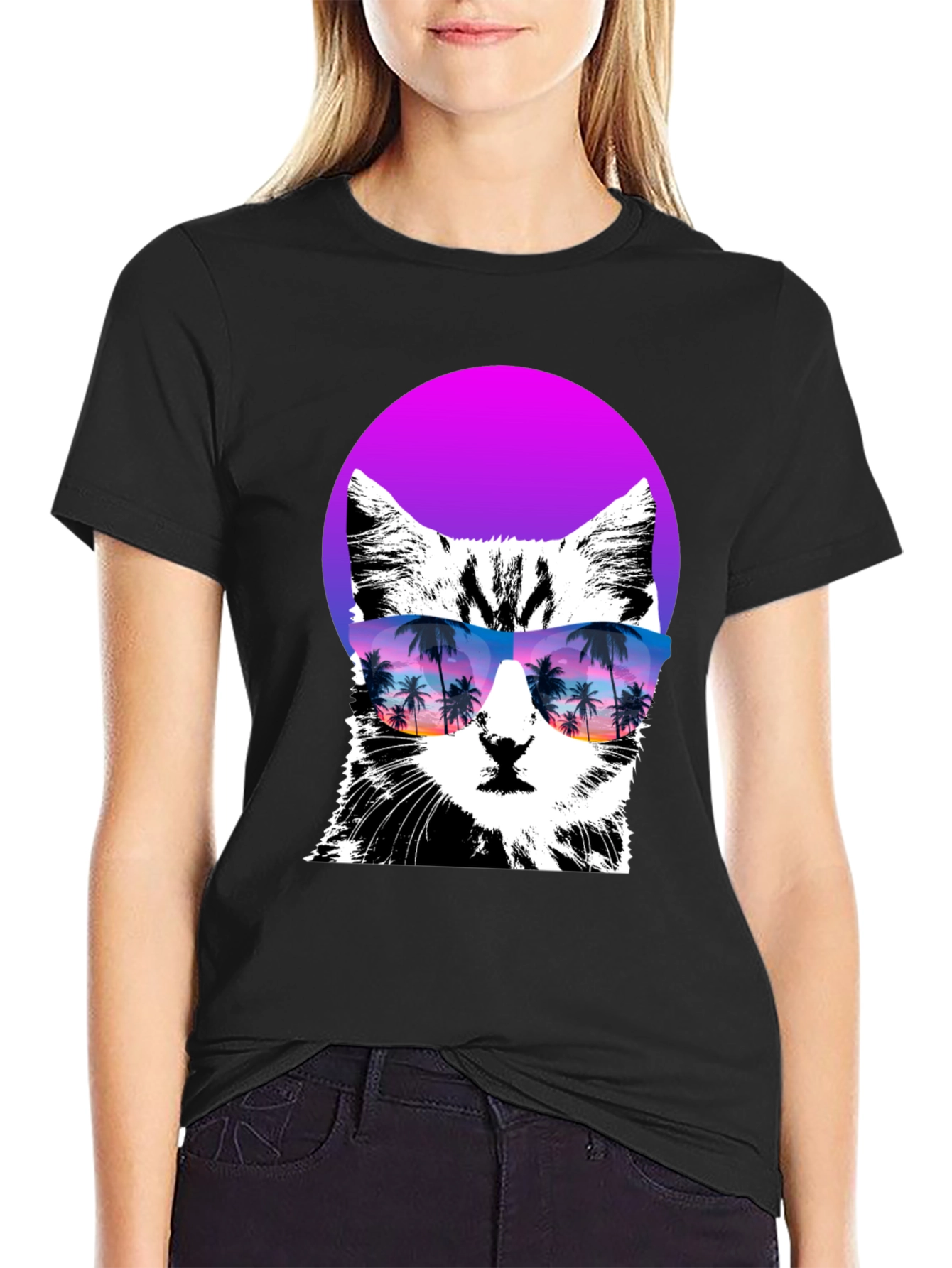 Cool Cat T-Shirt with Sunglasses