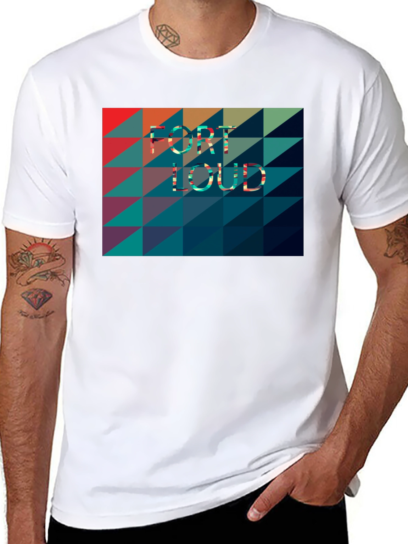 Fort Loud T-Shirt - Geometric Design