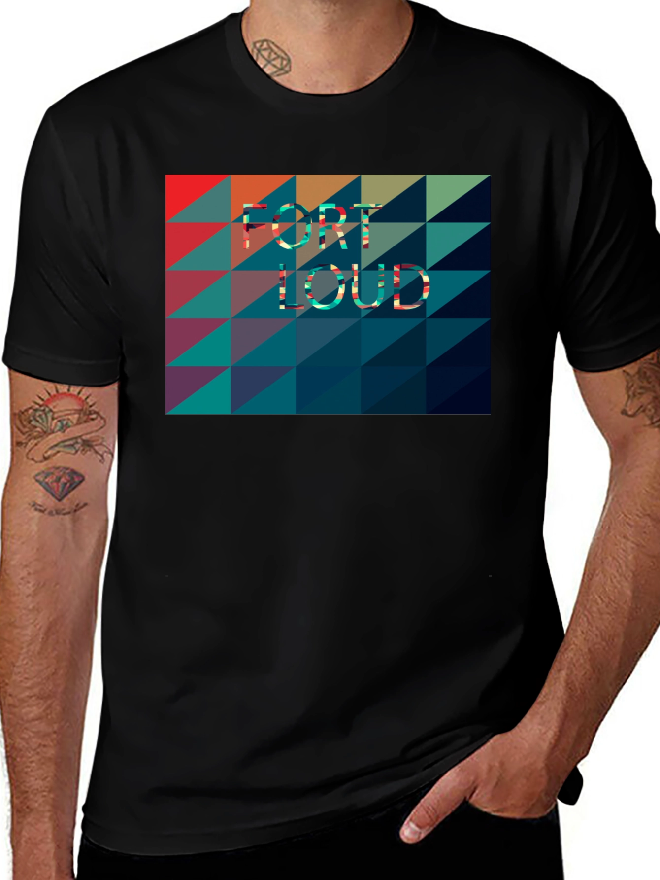 Fort Loud T-Shirt - Geometric Design