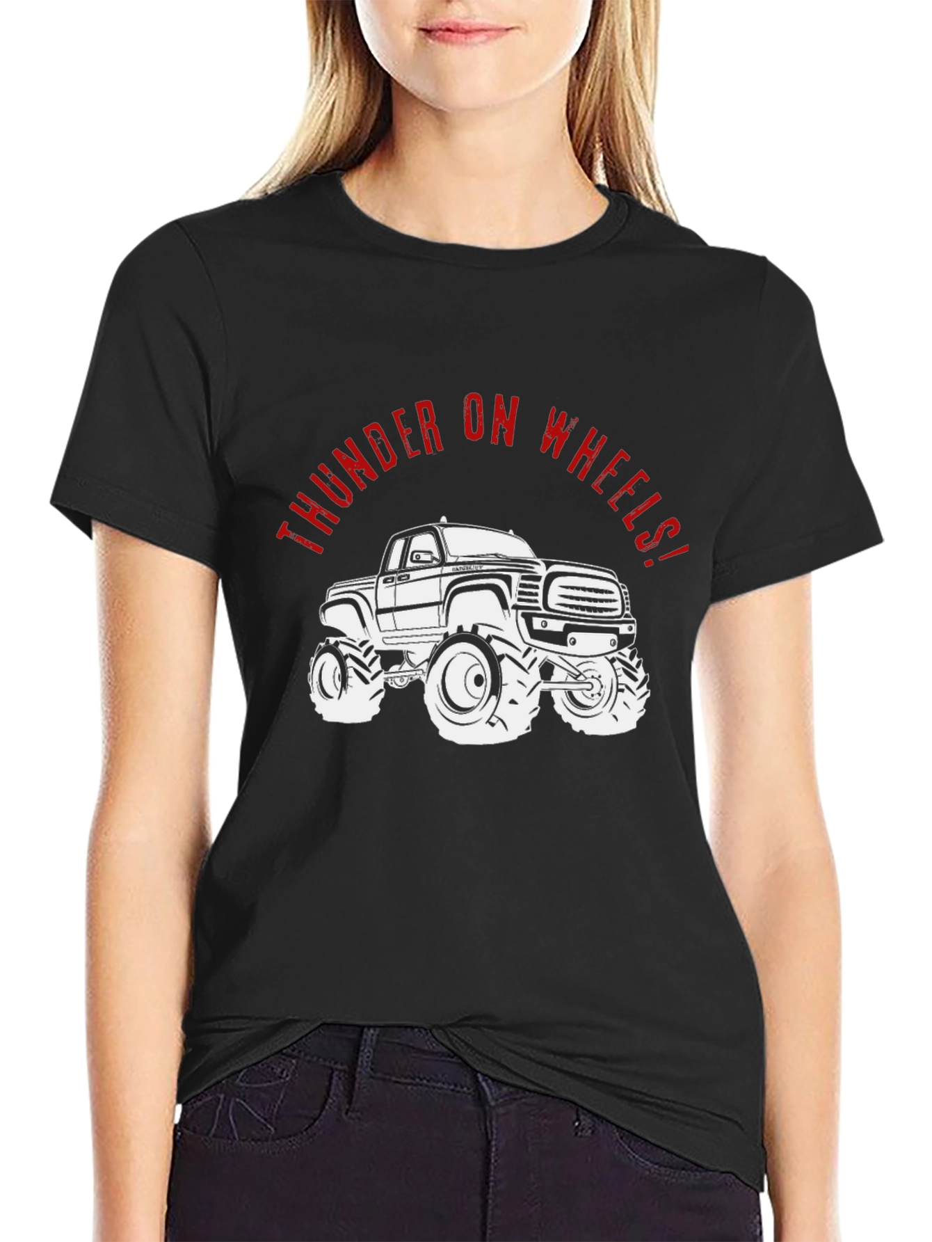 Thunder on Wheels Truck T-Shirt - Black