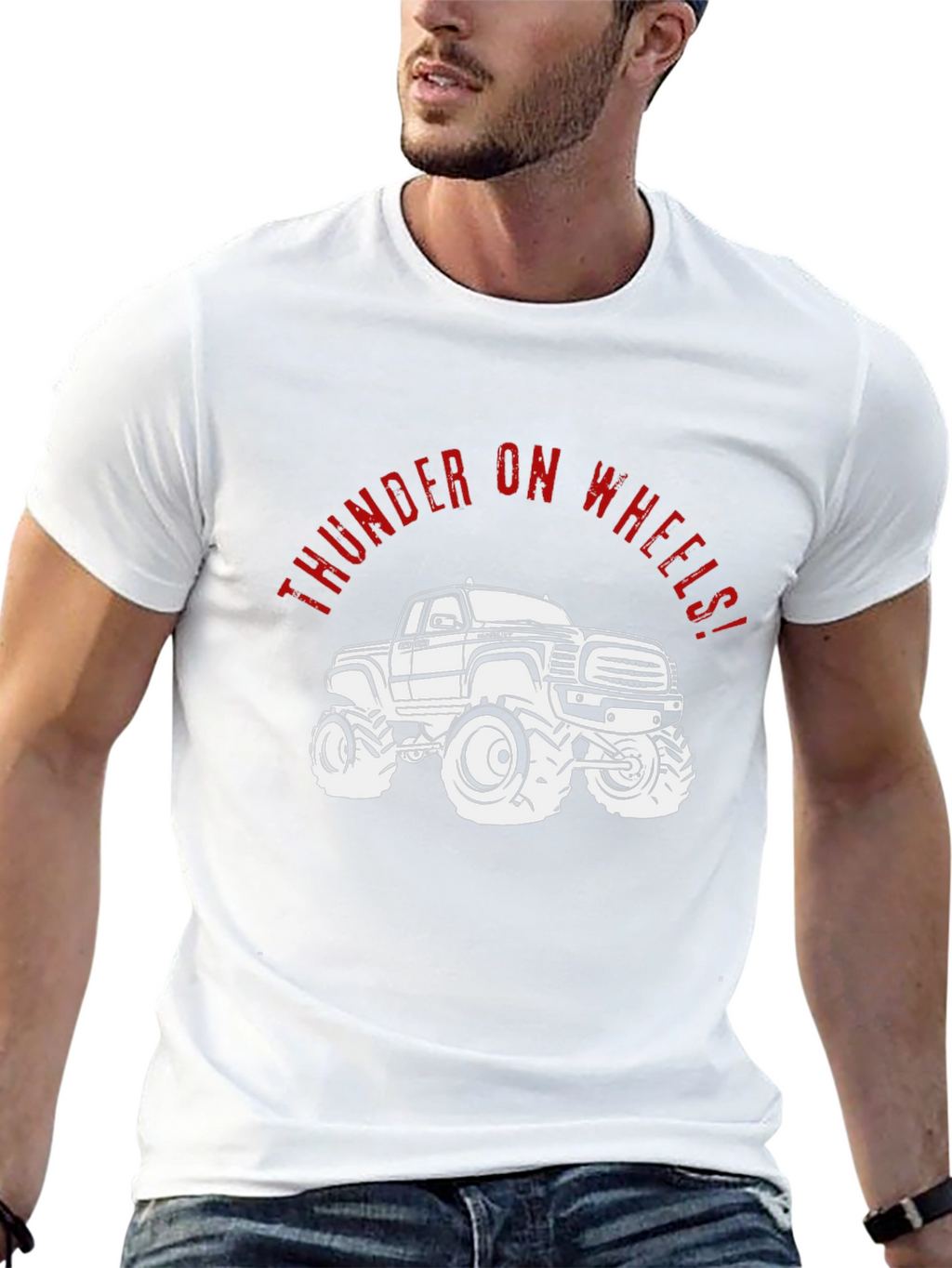 Thunder on Wheels Truck T-Shirt - Black