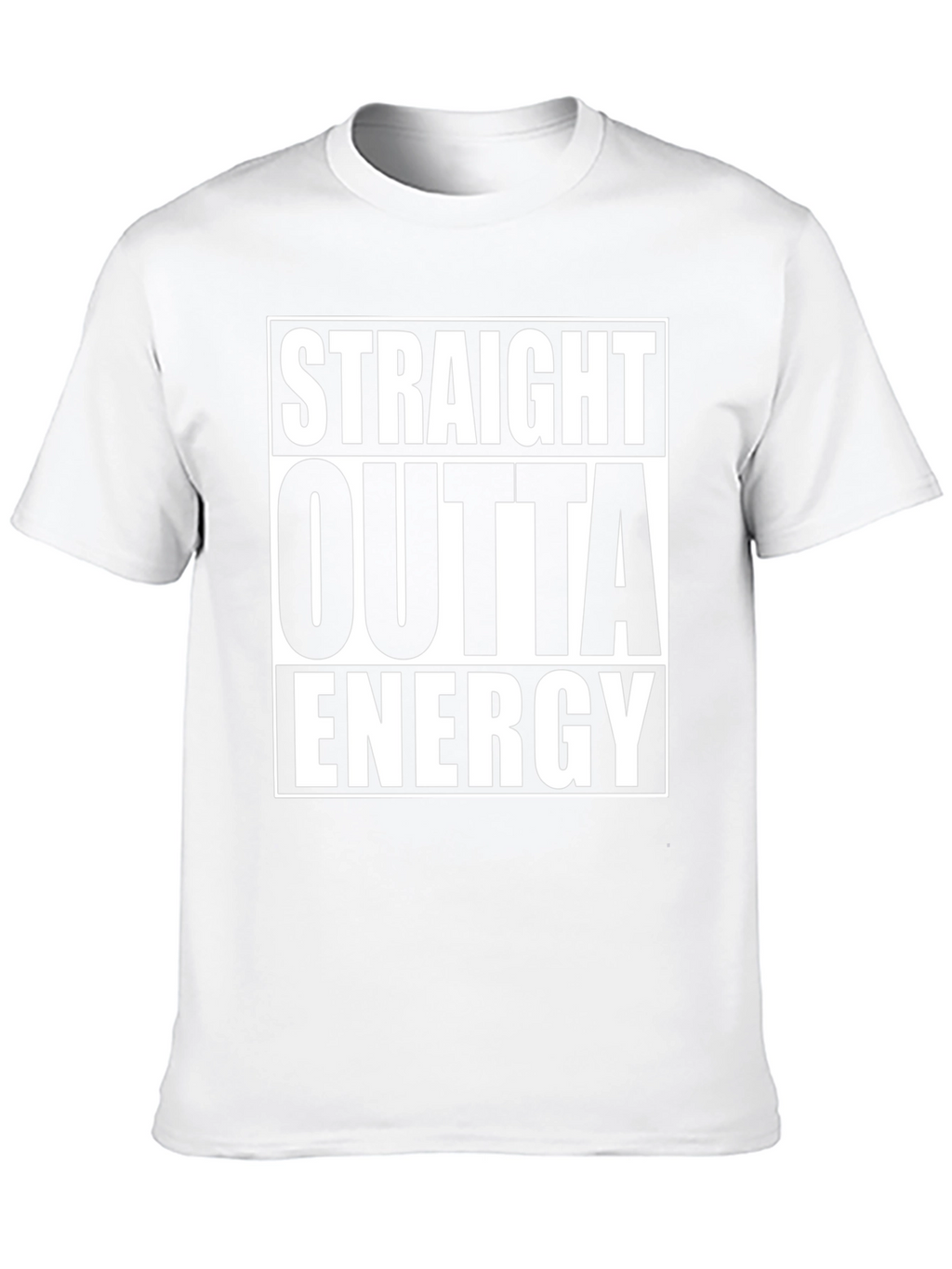 Straight Outta Energy Graphic Tee - Black Cotton T-Shirt