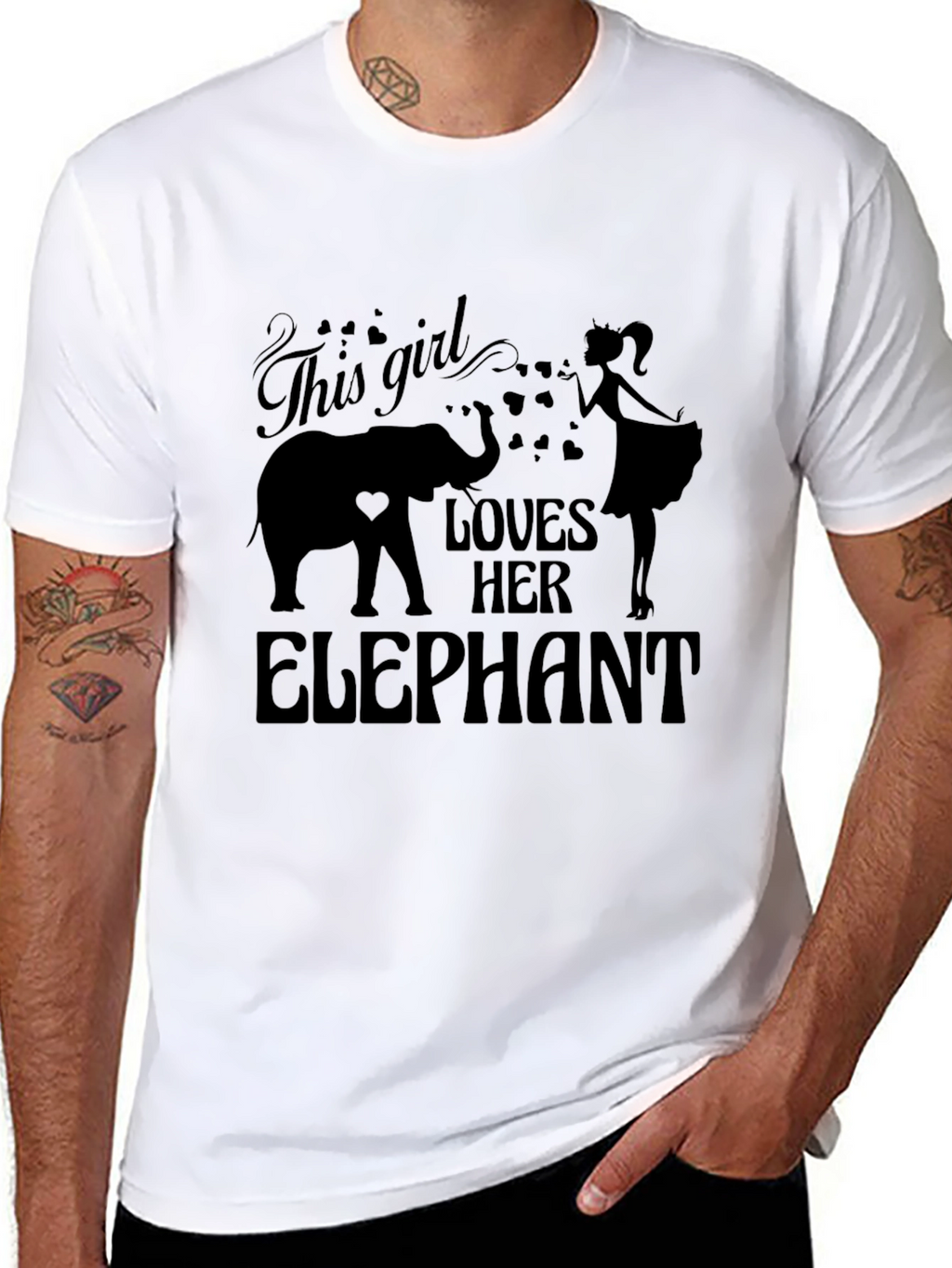 Girl Loves Her Elephant T-Shirt