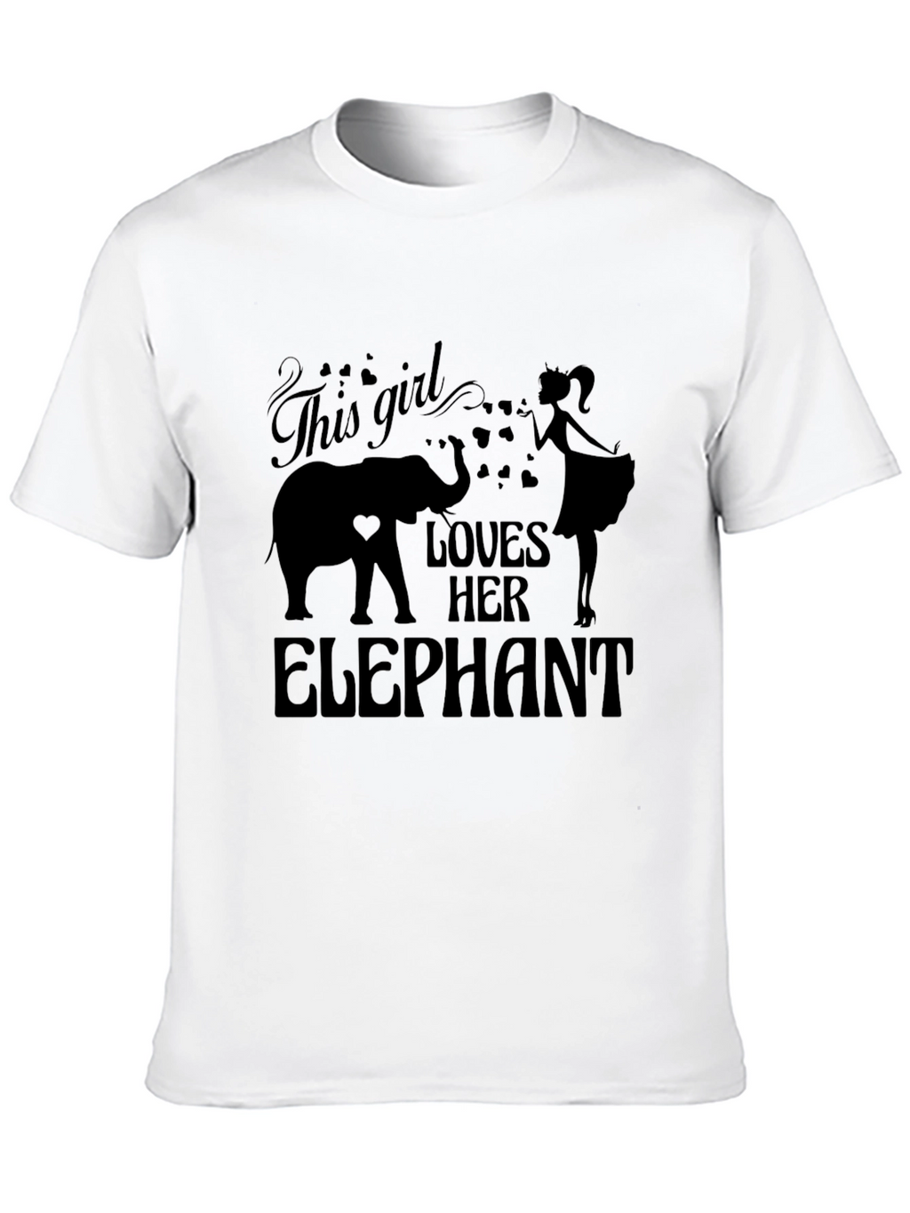 Girl Loves Her Elephant T-Shirt