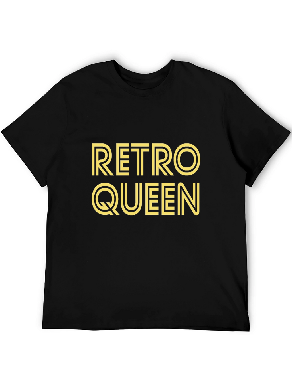 Retro Queen Black Graphic T-Shirt