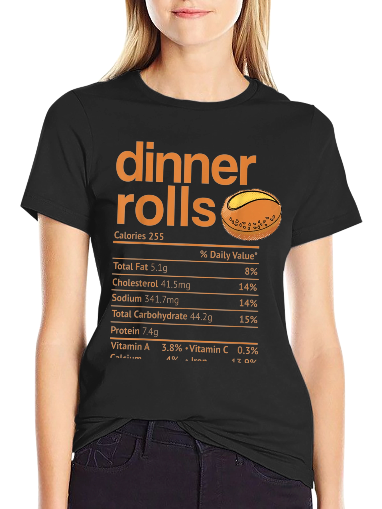 Dinner Rolls Nutrition Facts T-Shirt
