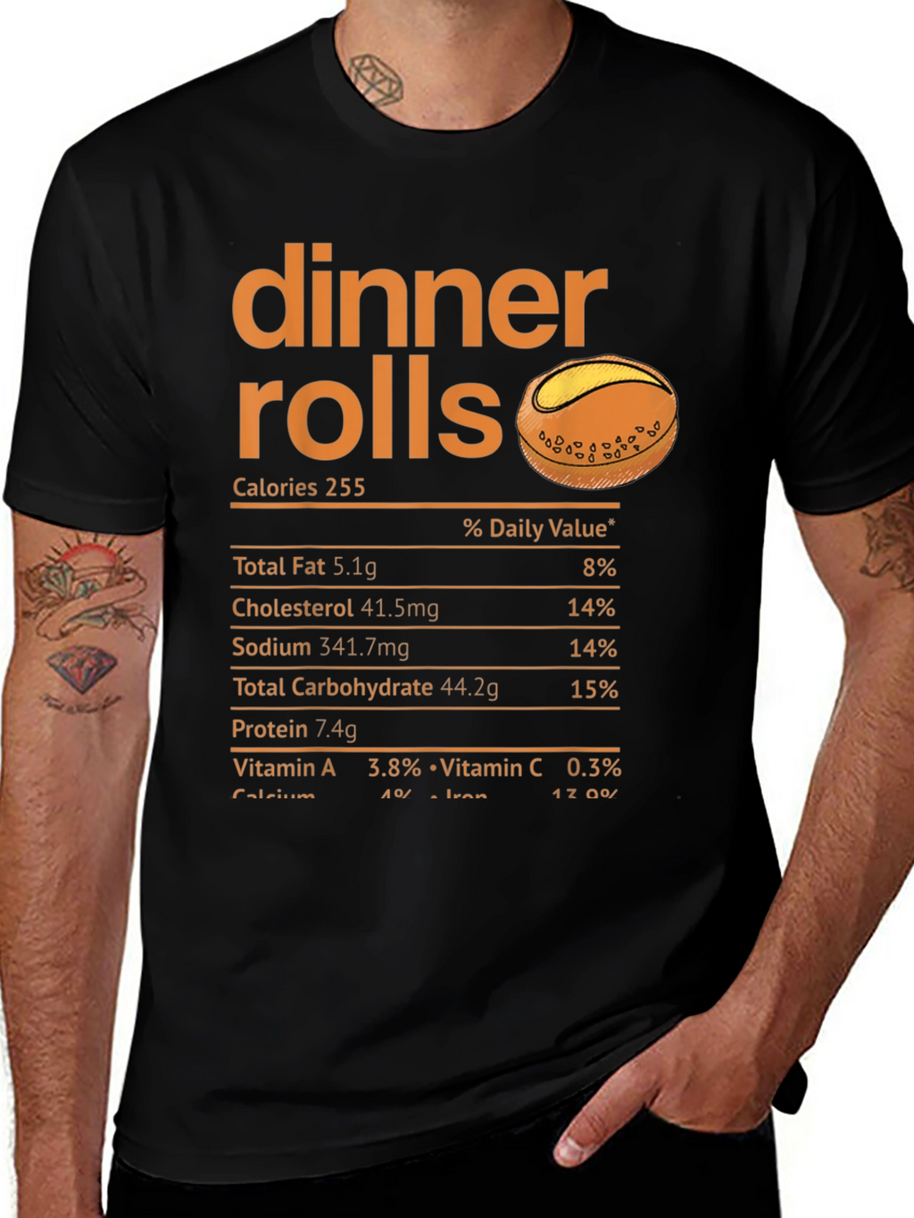 Dinner Rolls Nutrition Facts T-Shirt