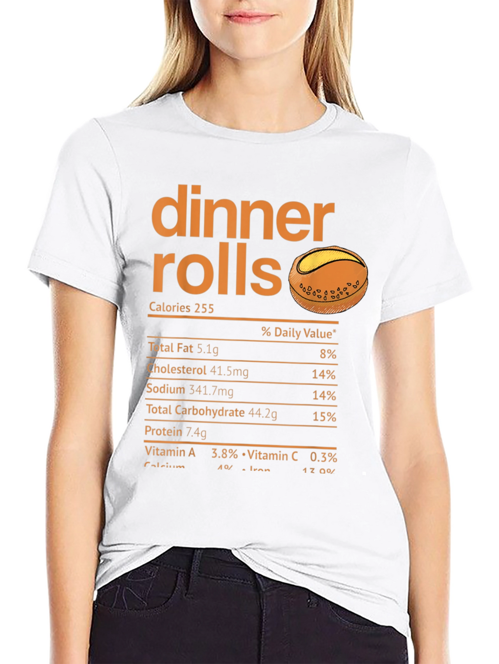 Dinner Rolls Nutrition Facts T-Shirt