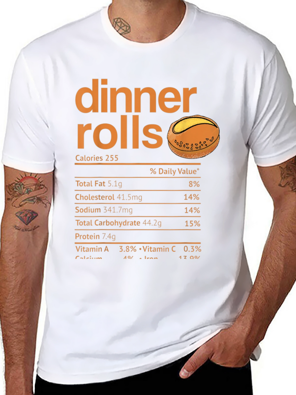 Dinner Rolls Nutrition Facts T-Shirt