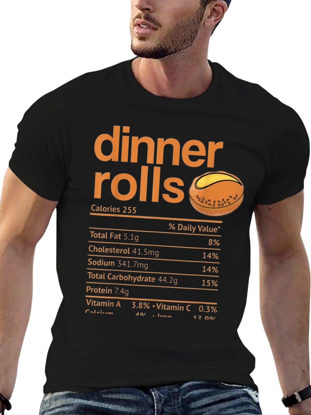 Dinner Rolls Nutrition Facts T-Shirt