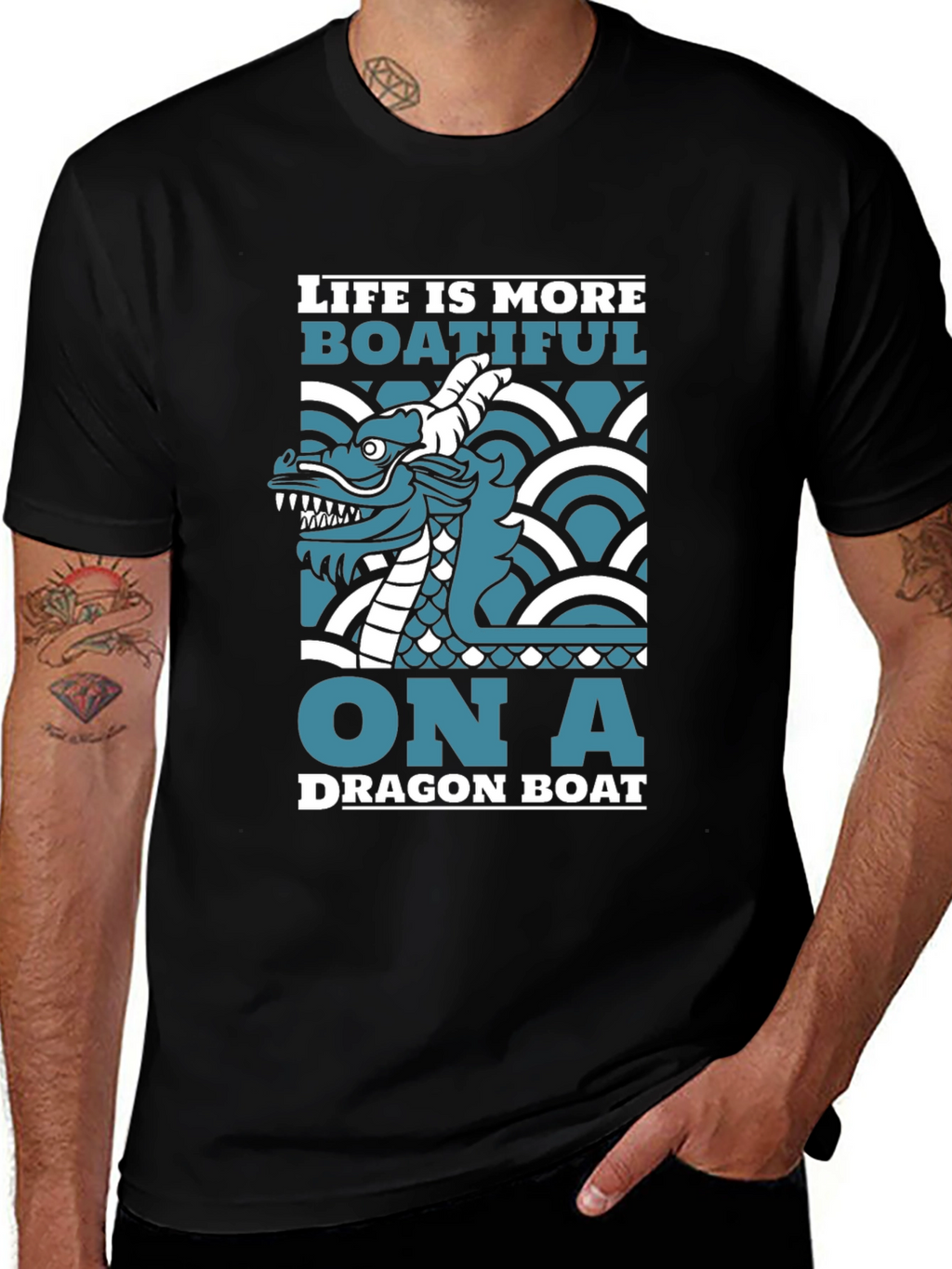 Dragon Boat T-Shirt - Life is More Boatiful