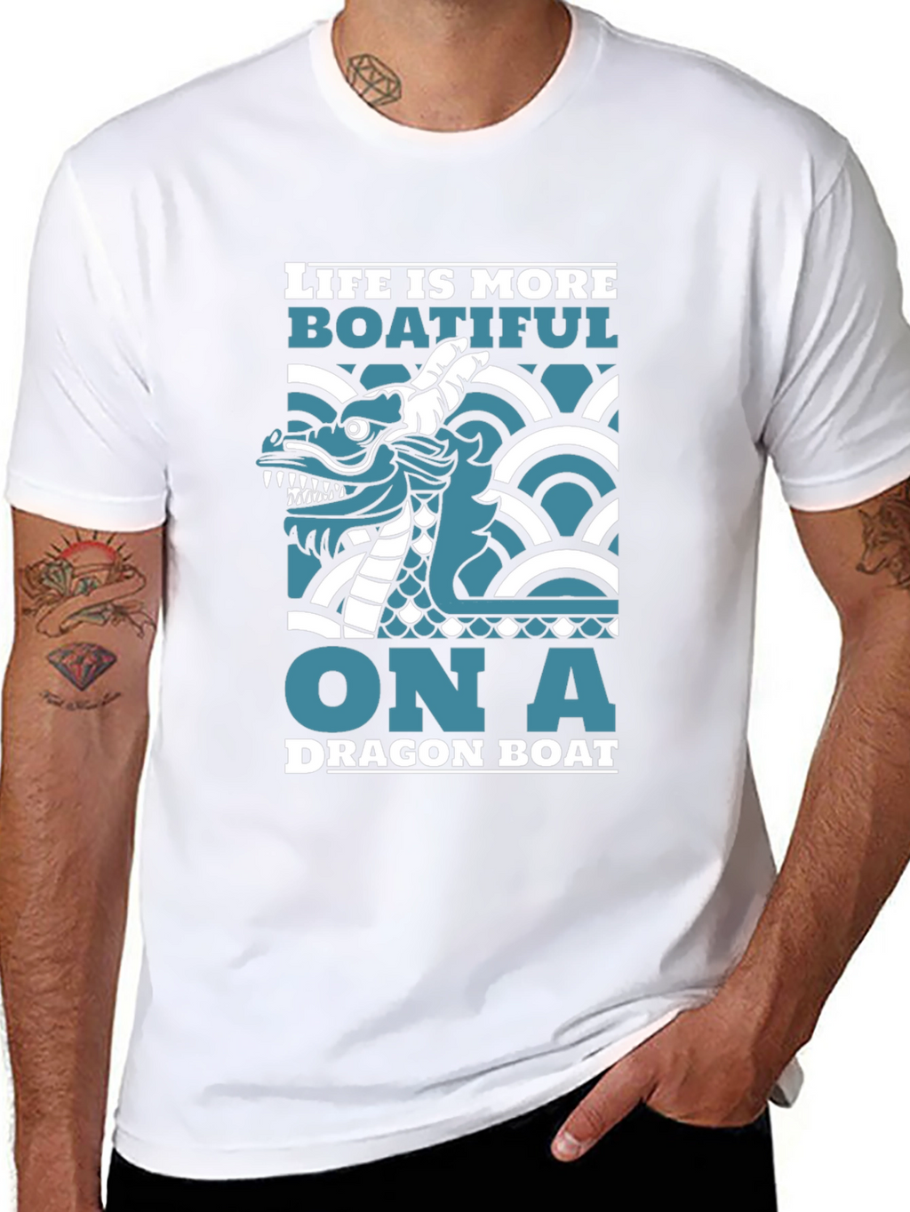 Dragon Boat T-Shirt - Life is More Boatiful