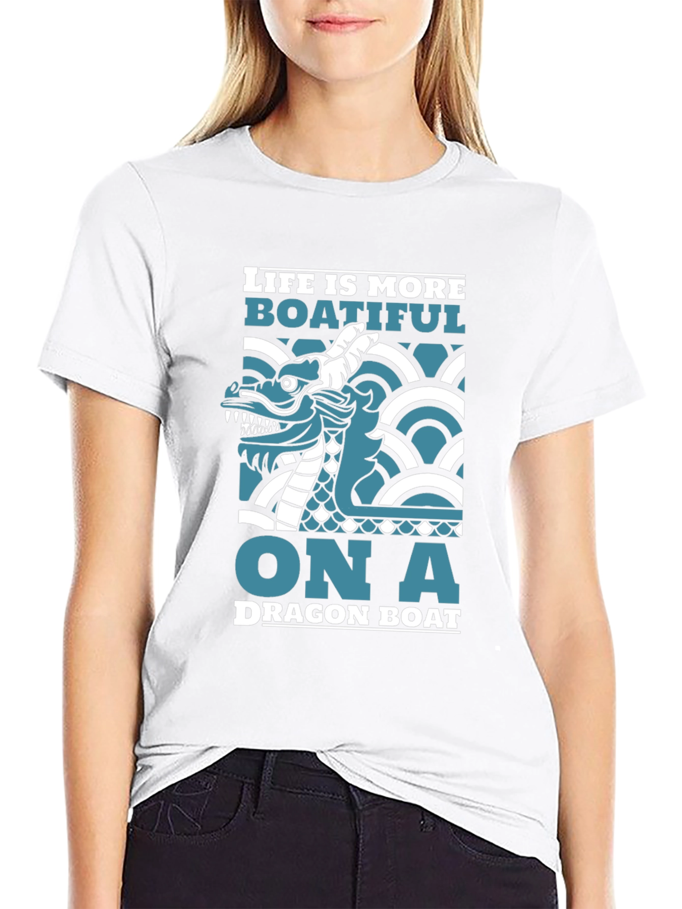 Dragon Boat T-Shirt - Life is More Boatiful