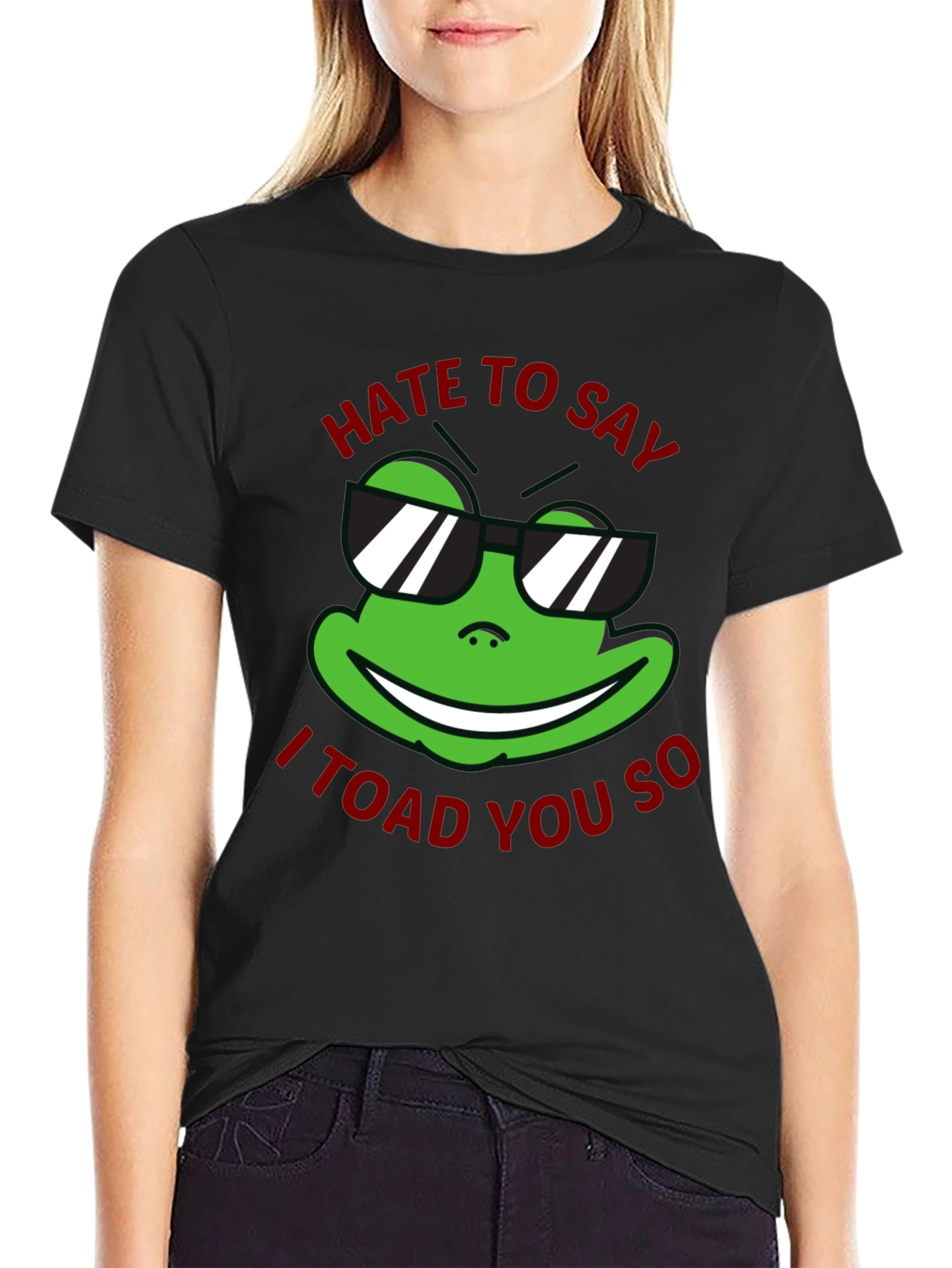 Funny Frog Sunglasses Graphic T-Shirt - I Toad You So