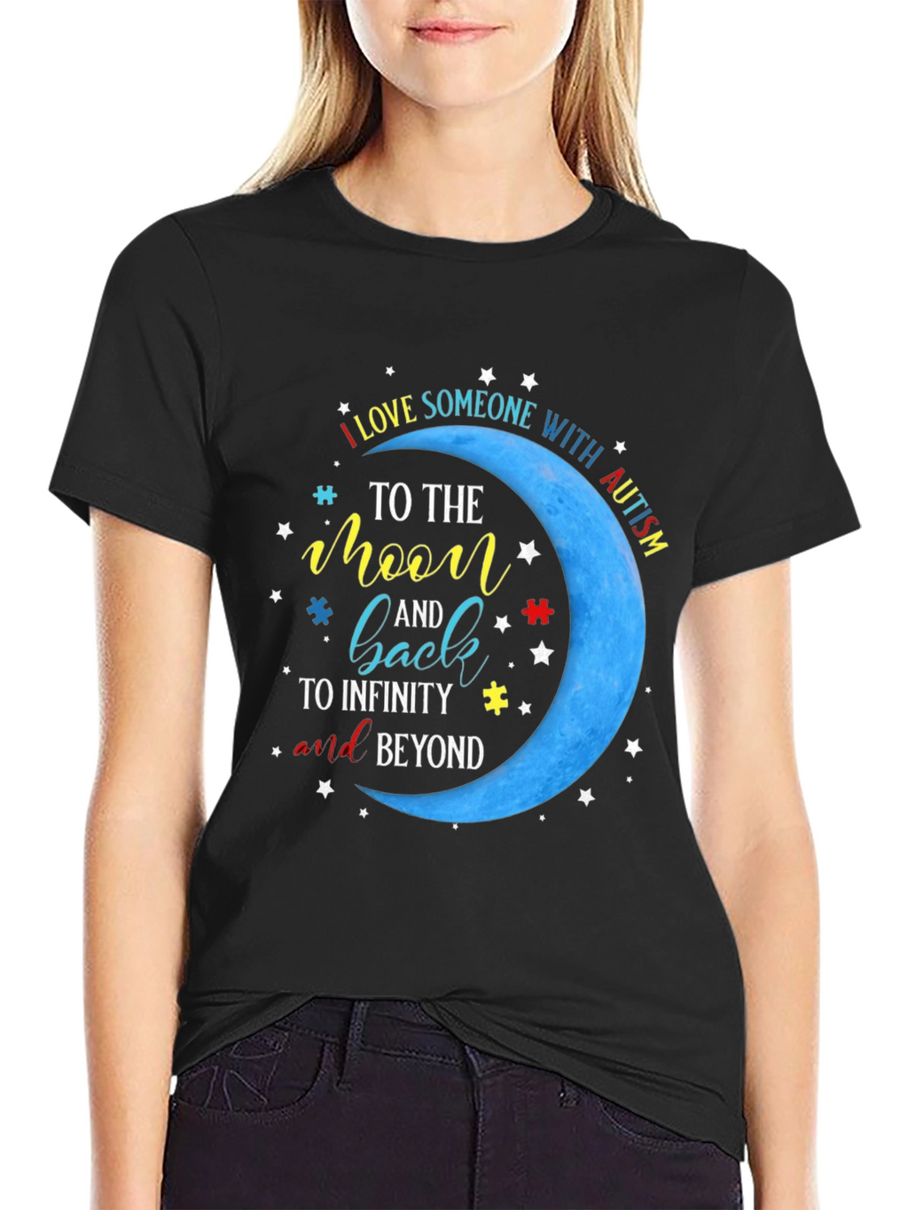 Autism Awareness T-Shirt: Love to the Moon and Back!