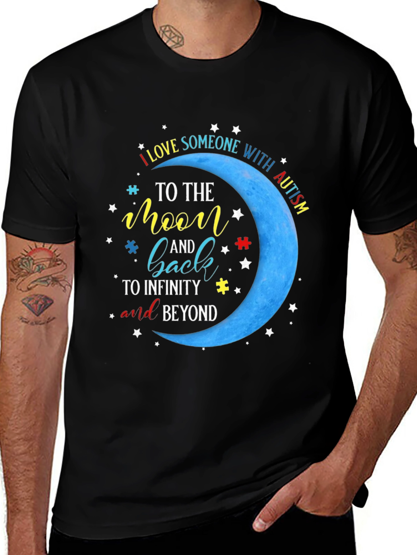 Autism Awareness T-Shirt: Love to the Moon and Back!