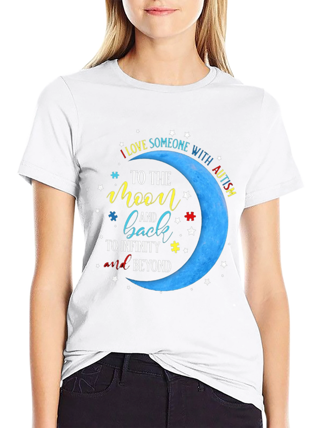 Autism Awareness T-Shirt: Love to the Moon and Back!