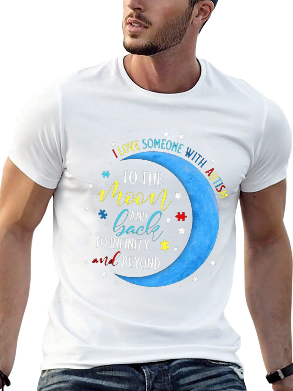 Autism Awareness T-Shirt: Love to the Moon and Back!