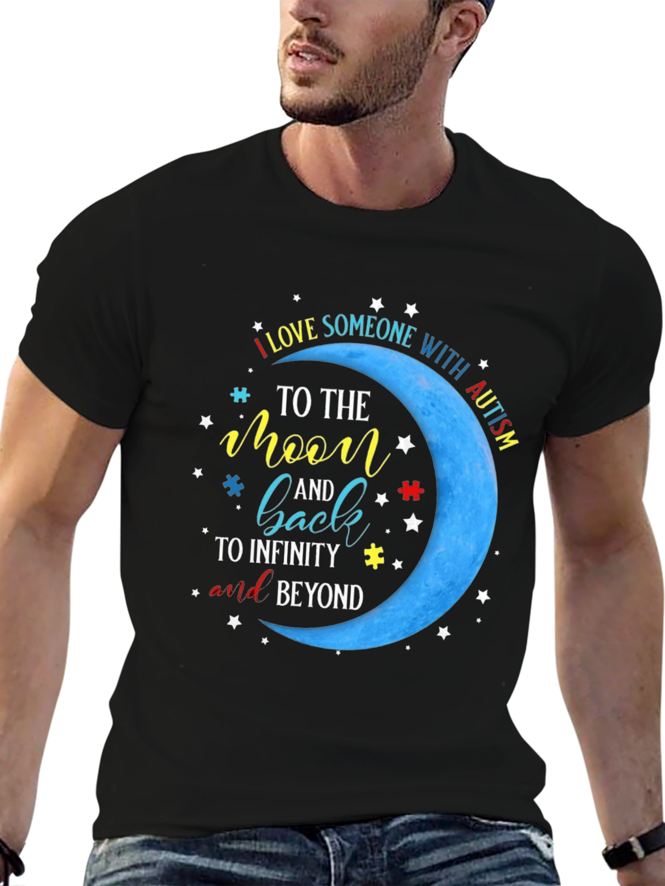 Autism Awareness T-Shirt: Love to the Moon and Back!